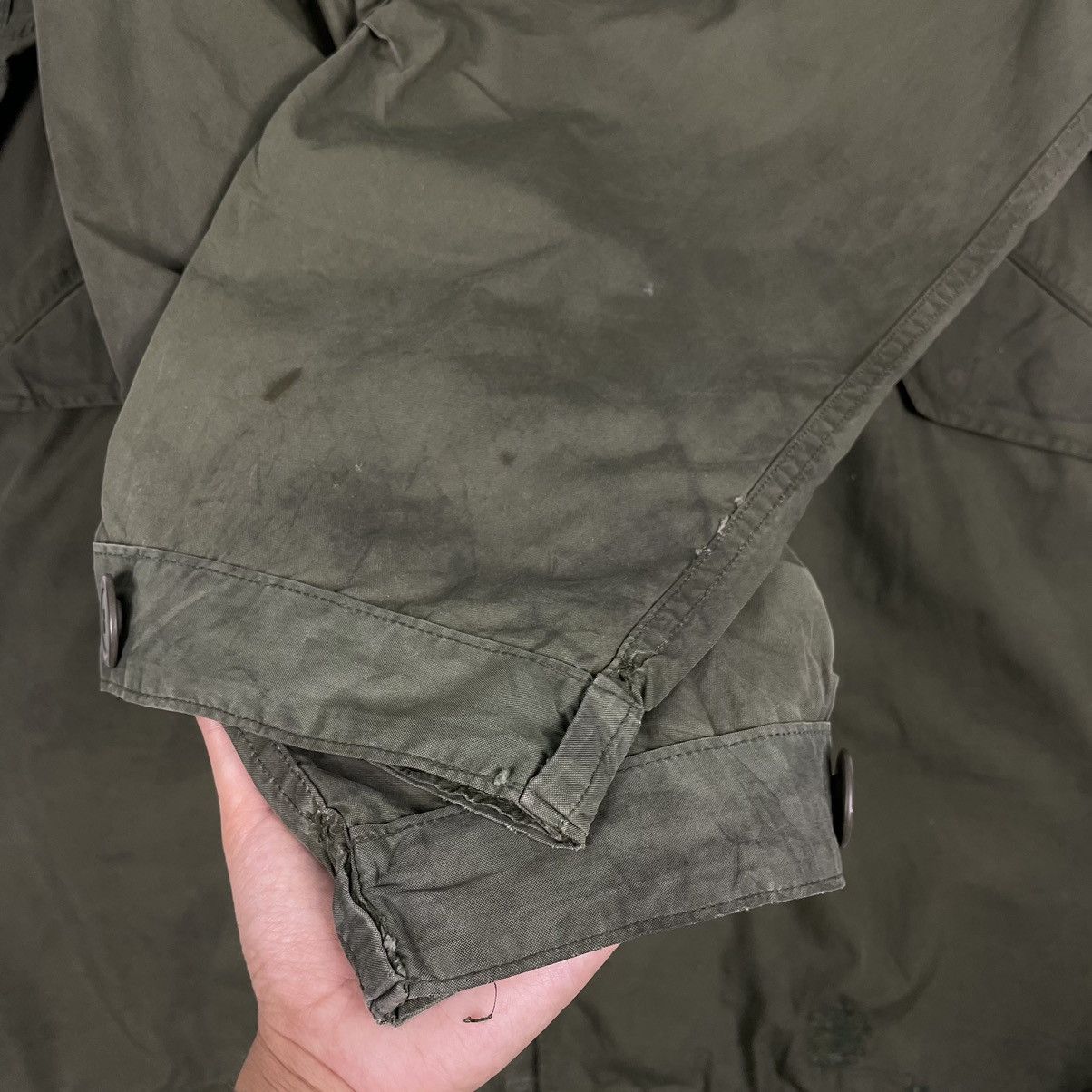 Vintage 💥VINTAGE US ARMY PARKA FISHTAIL MILITARY RIOT JACKET Size US L / EU 52-54 / 3 - 6 Thumbnail