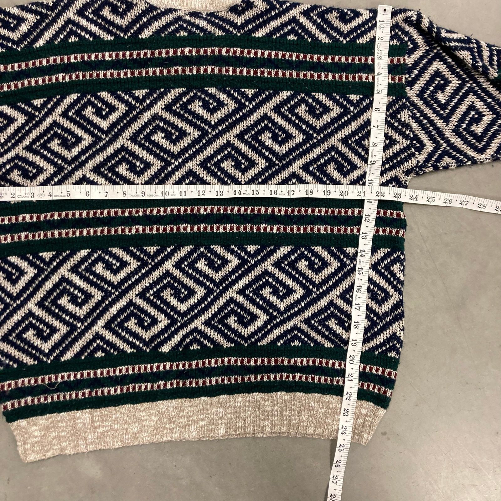 Vintage vintage patterned sears sweater Size US L / EU 52-54 / 3 - 3 Thumbnail