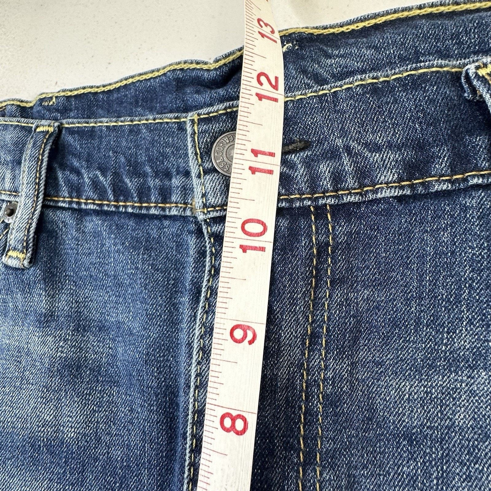 Levi's Levis 514 Straight Leg Men's 38x32 Medium Wash Blue jeans Size US 38 / EU 54 - 4 Thumbnail