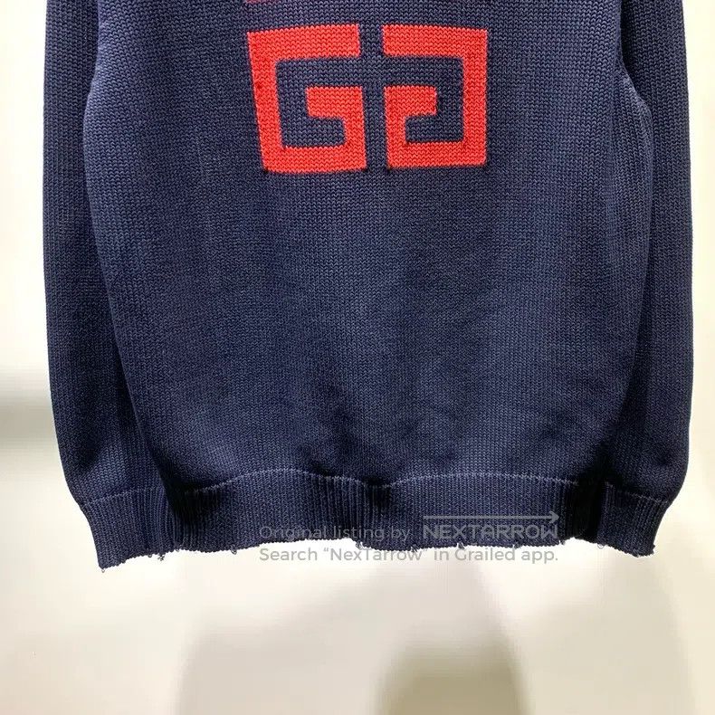 Givenchy Givenchy Logo Printed Round Neck Long Sleeve Sweater Size US XS / EU 42 / 0 - 4 Thumbnail