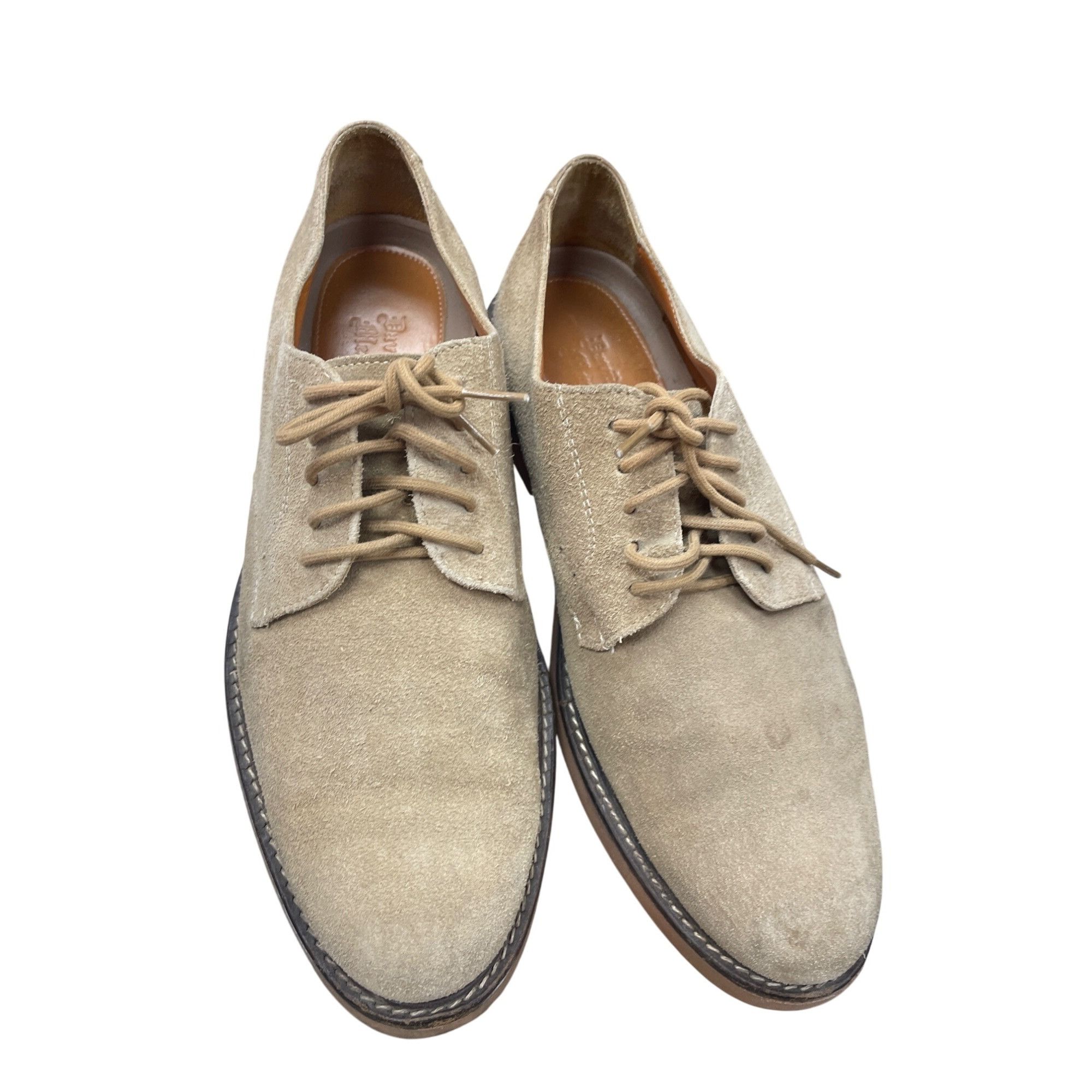 Other David Wilson Mens tan suede Lace-Up Oxfords dress shoes Size Size US 9.5 / EU 42-43 - 13 Thumbnail
