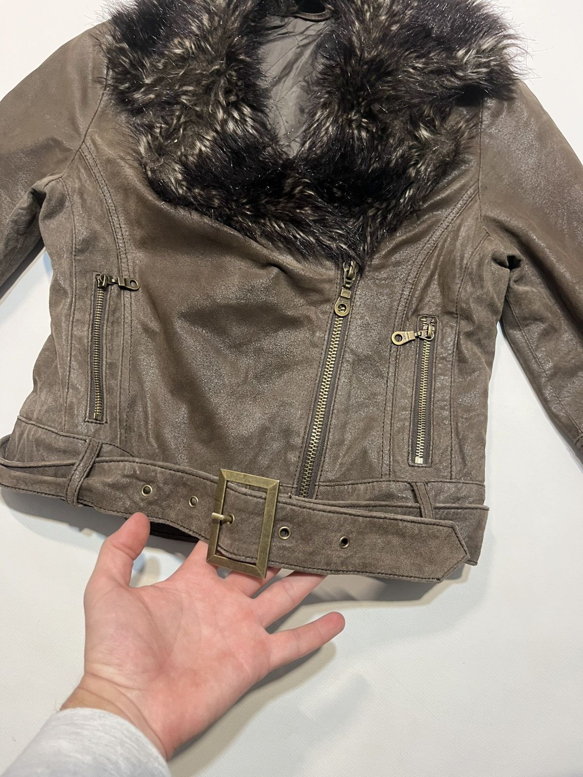 If Six Was Nine Miss Sixty Y2K Fur Jacket ifsixwasnine LGB styled Japan Size M / US 6-8 / IT 42-44 - 3 Thumbnail