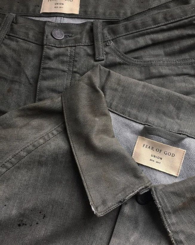 Fear of God Fear of God Co-branded limited edition denim jacket Size US XL / EU 56 / 4 - 7 Thumbnail