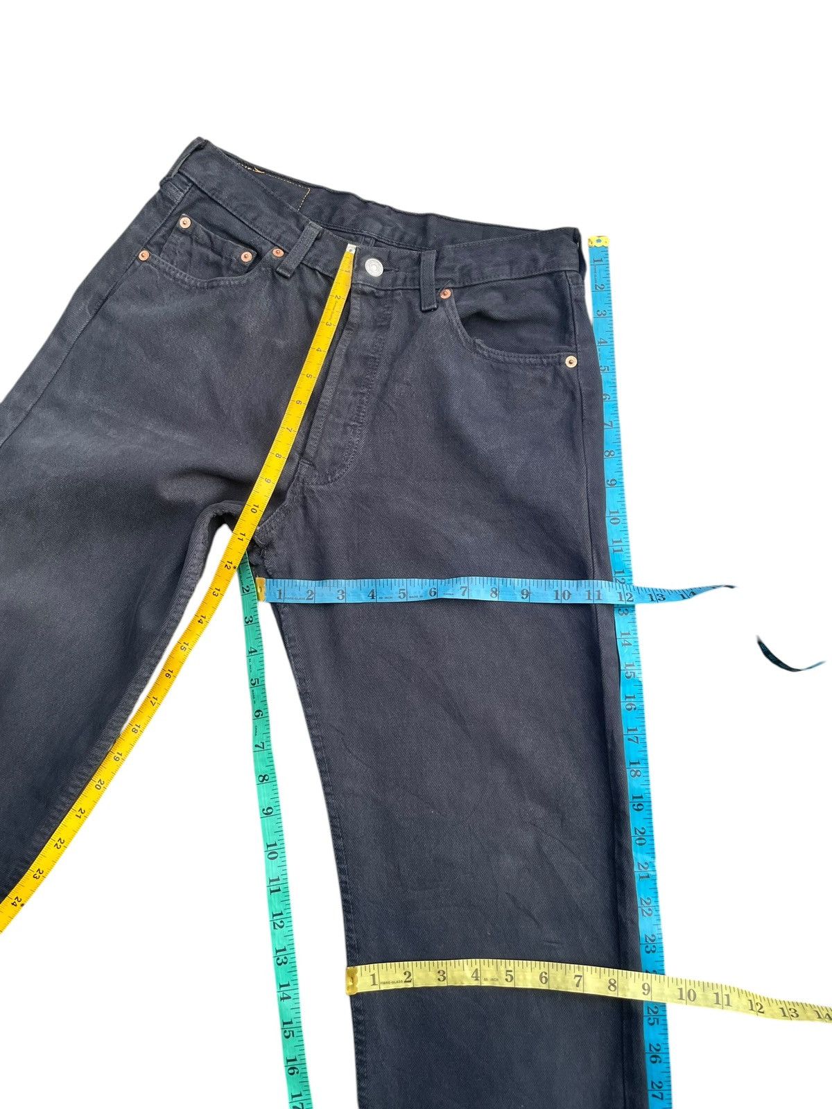 Levi's Vintage 90’s Levis 501 e Black Denim Size US 30 / EU 46 - 11 Thumbnail