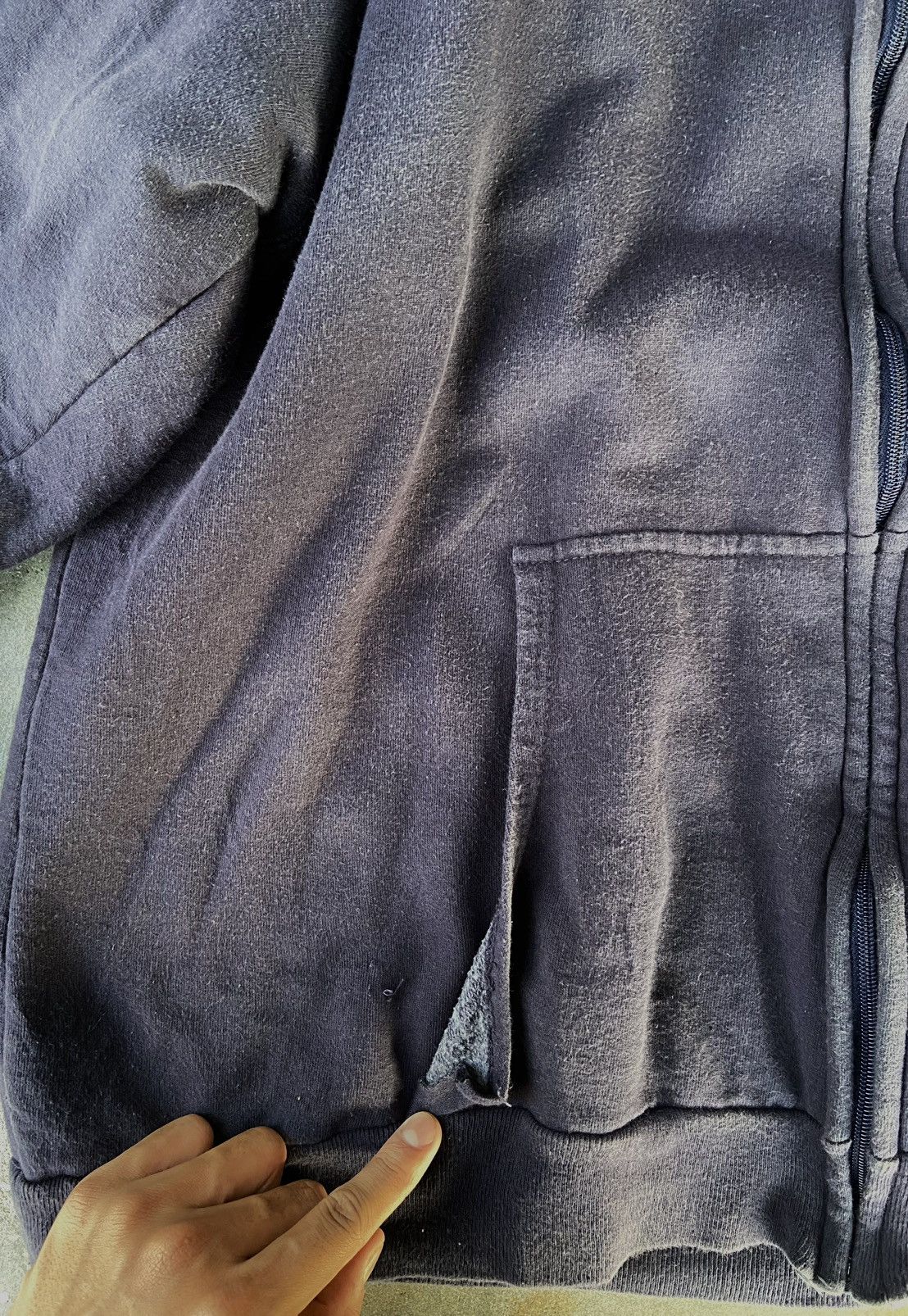 Japanese Brand × Vintage Vintage 1980s knit waffle hoodie boxy fit Size US XXL / EU 58 / 5 - 6 Thumbnail