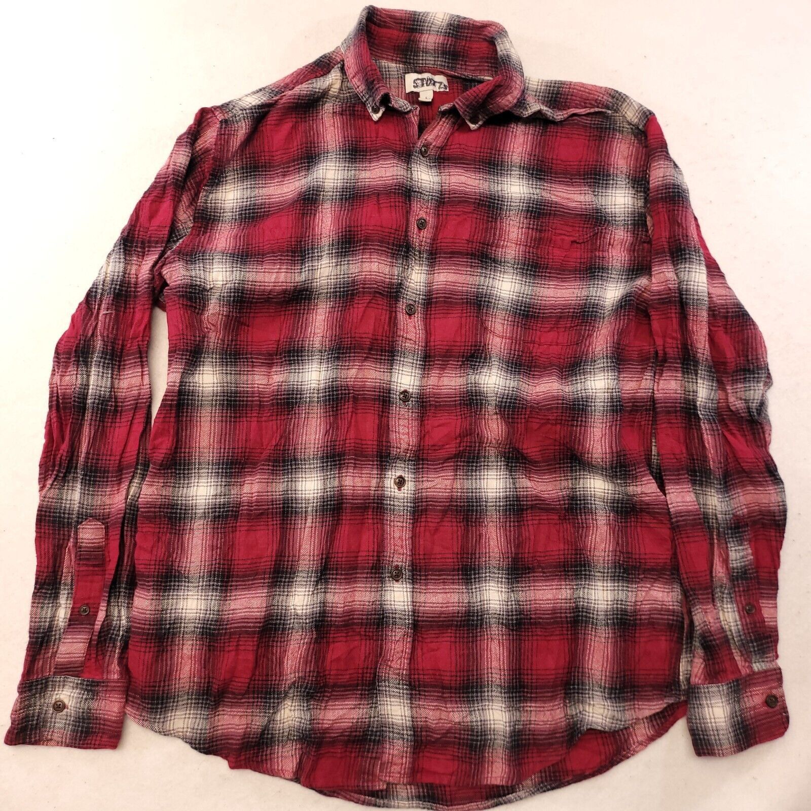 Croft & Barrow Croft & Barrow Tartan Flannel Button Up Shirt Men Size L Red Size US L / EU 52-54 / 3 - 2 Thumbnail