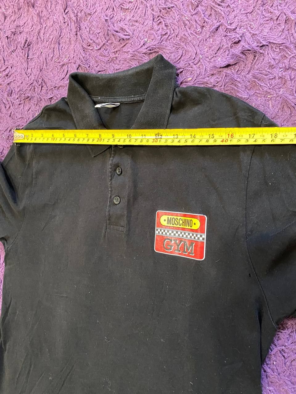 Moschino Moschino luxury streetwear polo tee LOGO GYM Size US M / EU 48-50 / 2 - 12 Thumbnail