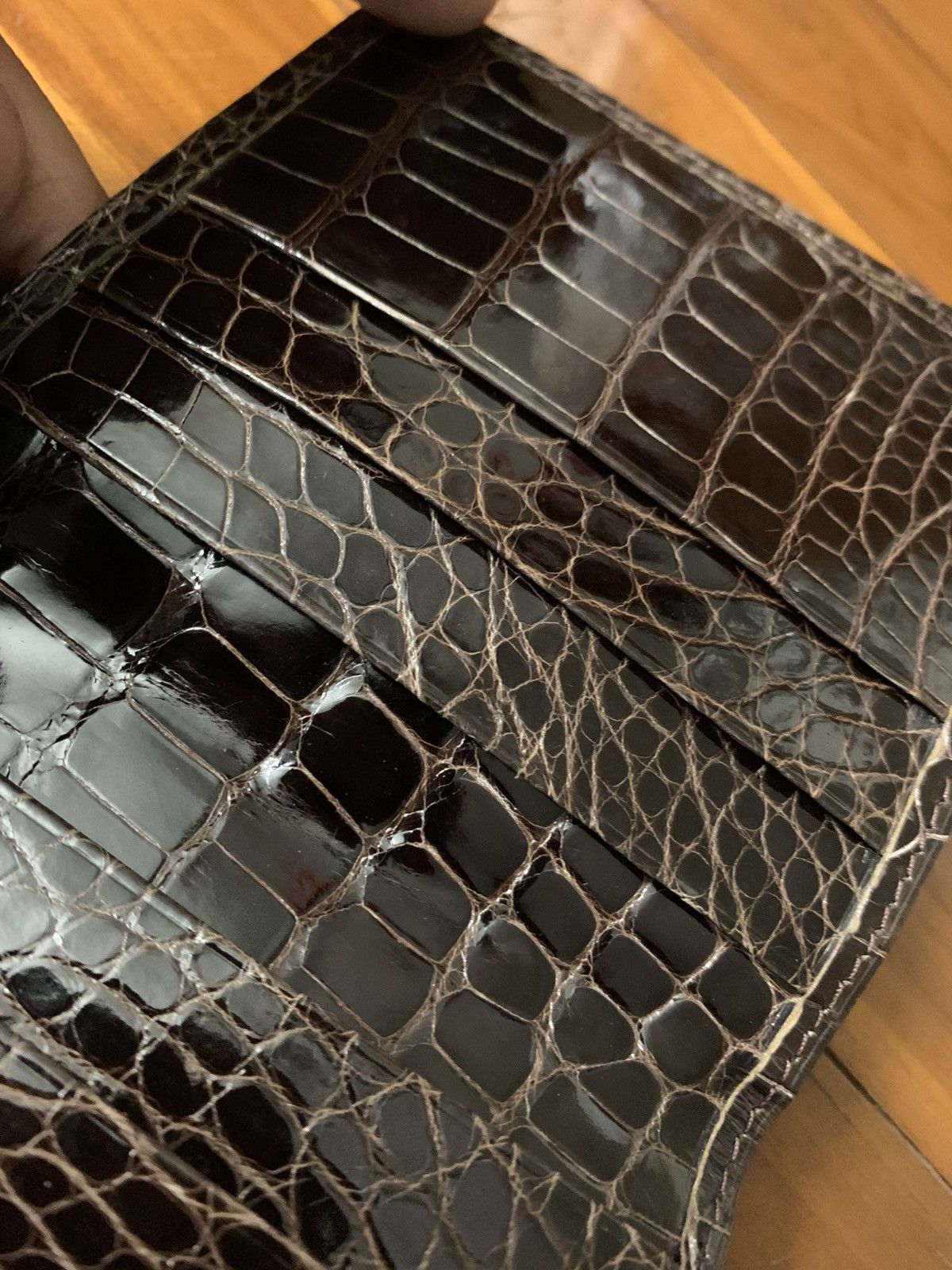 KWANPEN Kwanpen crocodile leather wallet Size ONE SIZE - 7 Thumbnail