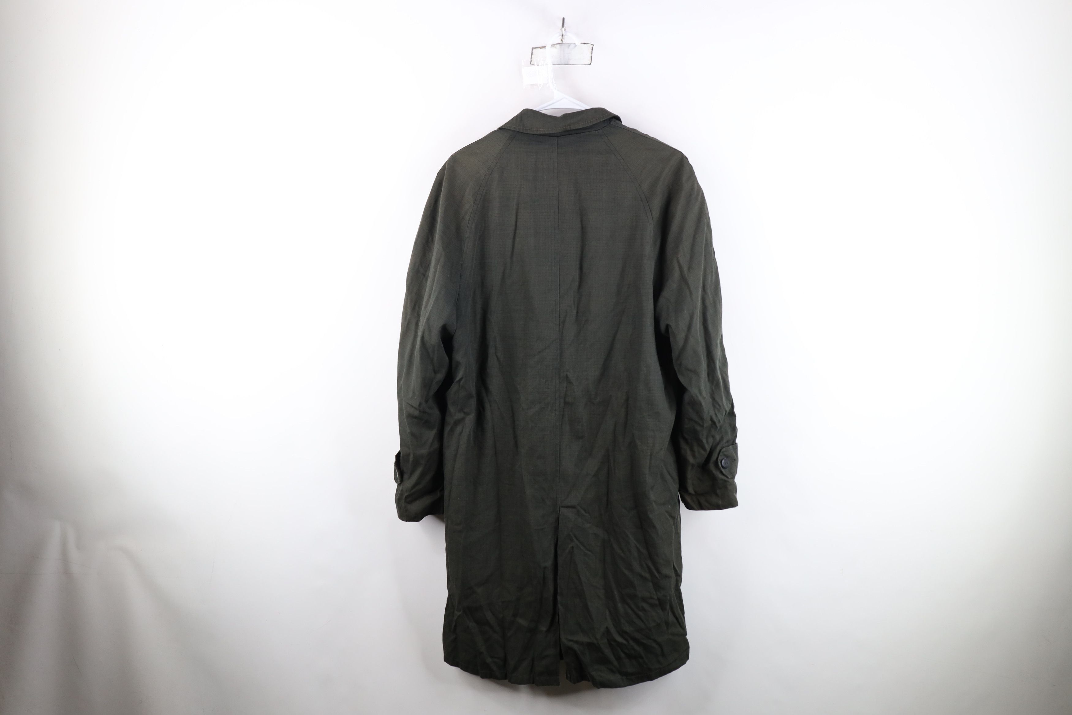 Vintage Vintage 50s Streetwear Gabardine Mohair Lined Trench Coat Size US XL / EU 56 / 4 - 13 Thumbnail