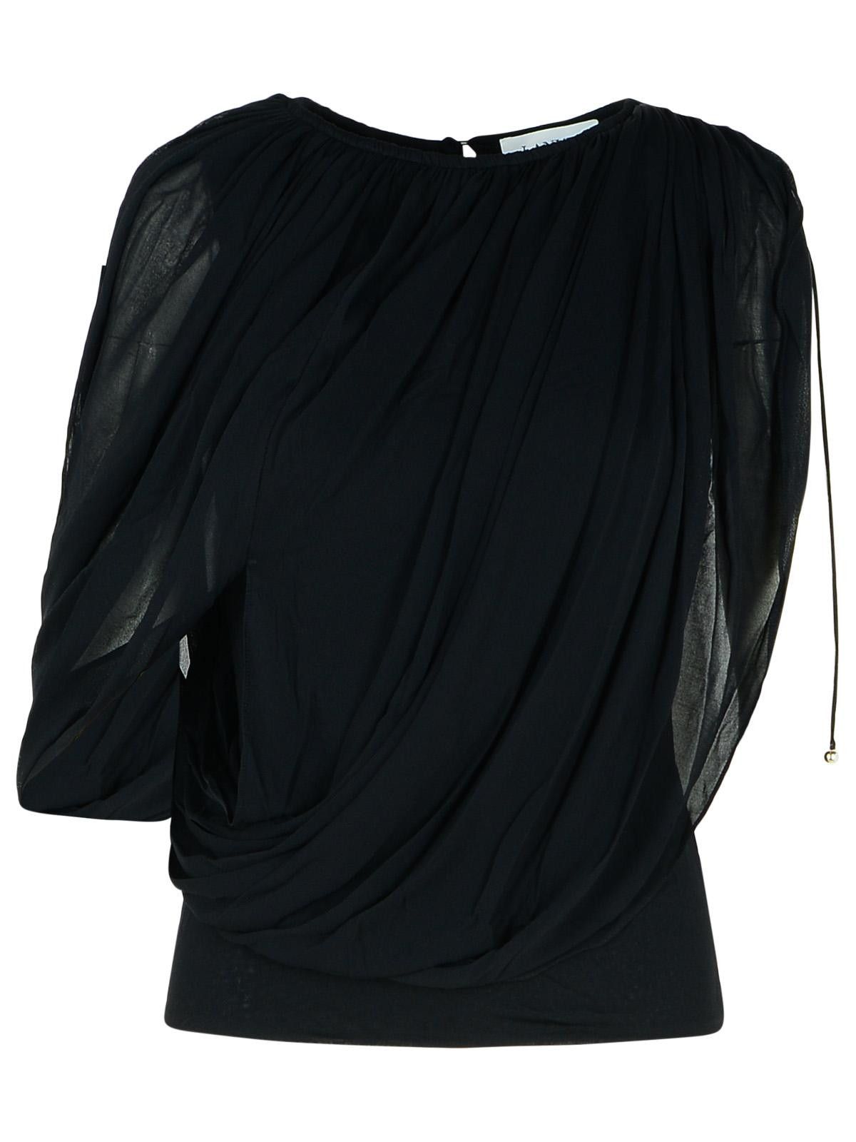LANVIN 'Draped' Viscose Blend Top