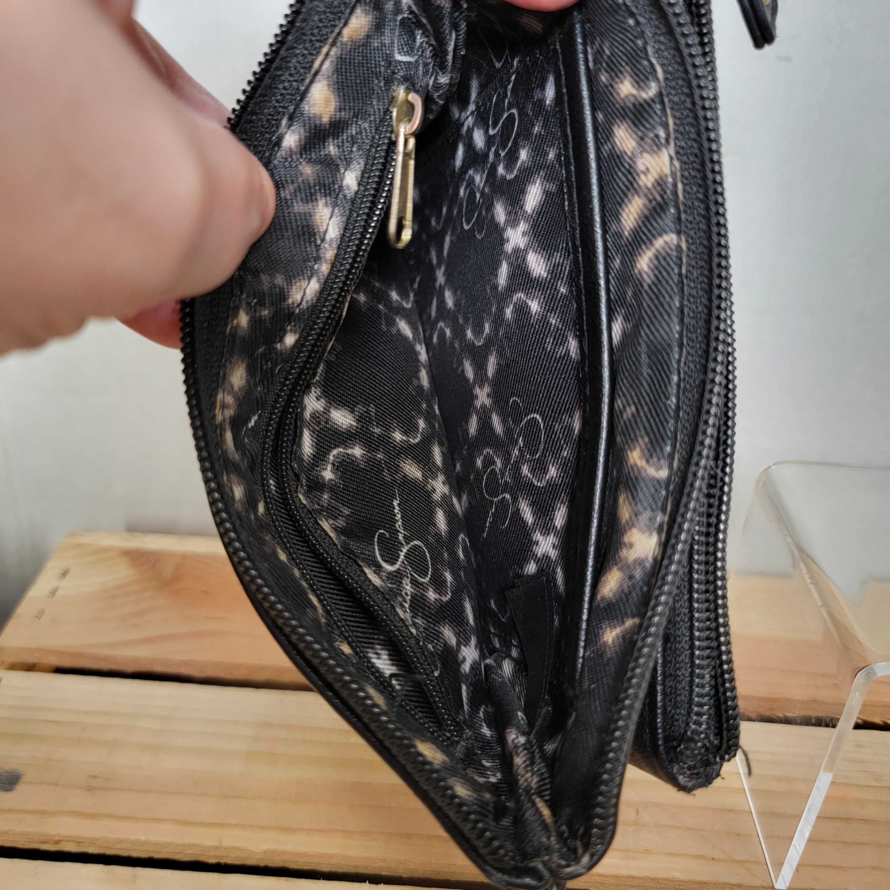 Jessica Simpson Jessica Simpson Black Mini Purse (No Straps) Size ONE SIZE - 5 Thumbnail