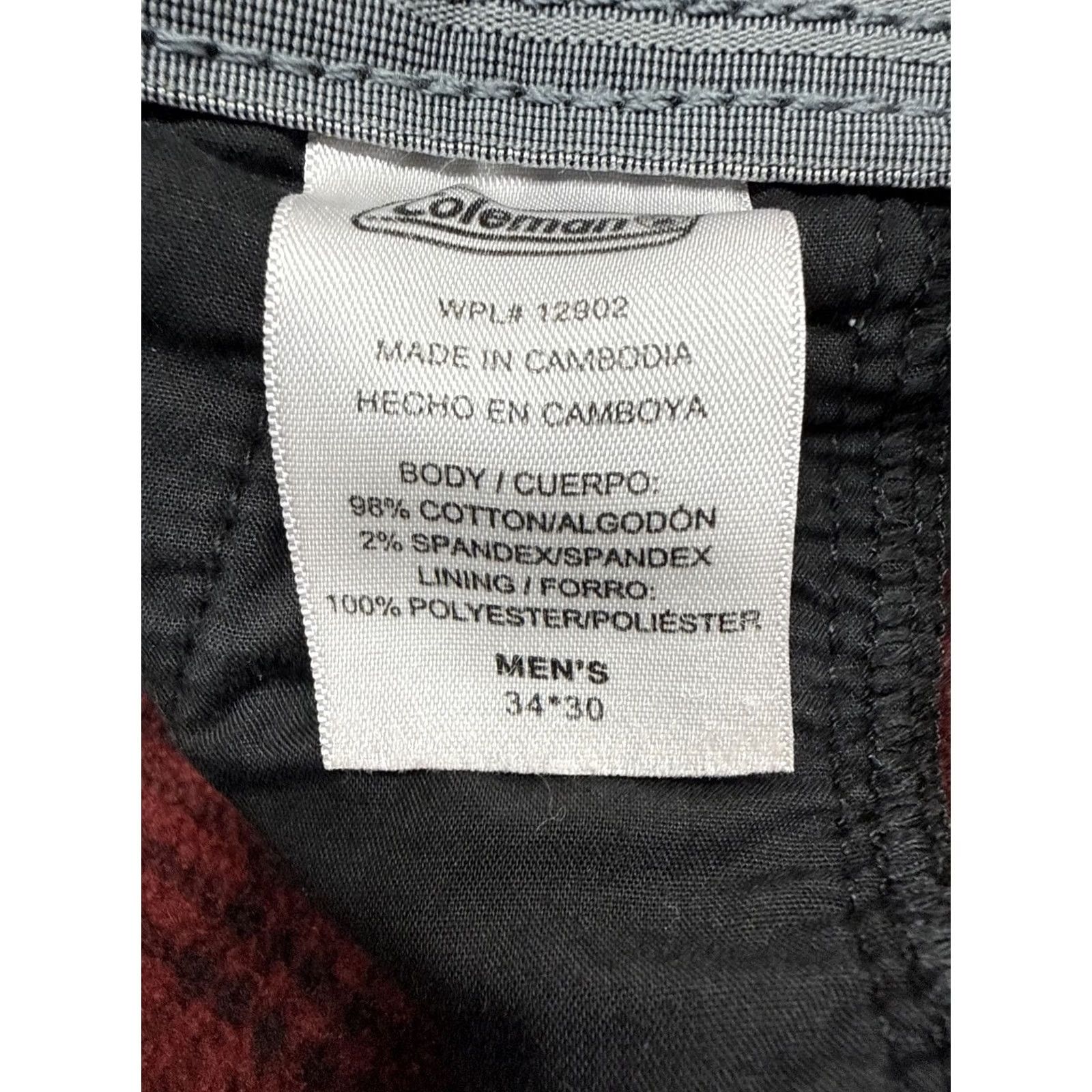Vintage Coleman Fleece-Lined Cargo Pants Insulated Black Men’s Size 34x30 Size US 34 / EU 50 - 5 Thumbnail