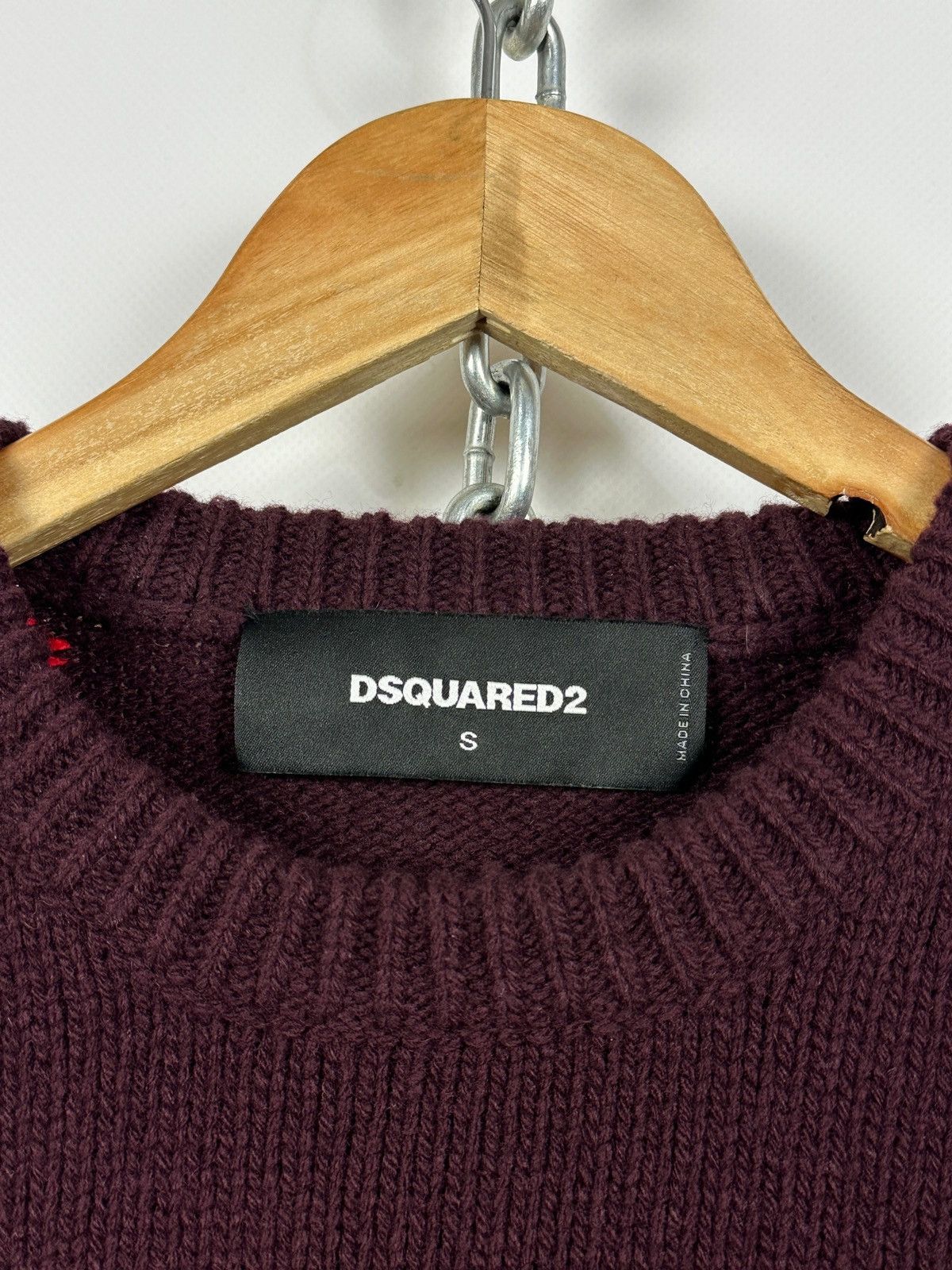 Dsquared2 Dsquared2 Geometric Wool Knit Sweater Sleeveless Vest Size US S / EU 44-46 / 1 - 15 Thumbnail