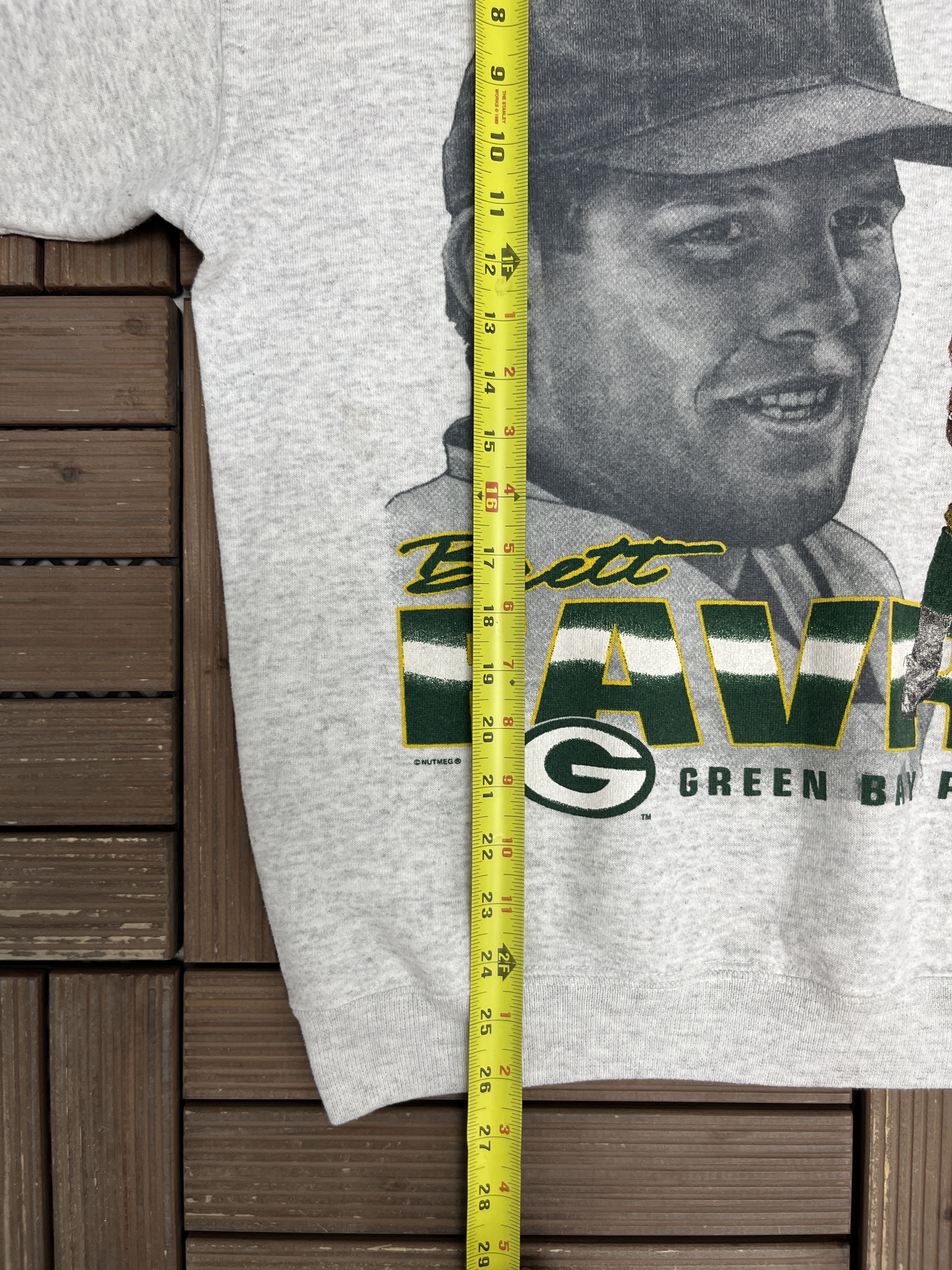 Vintage Green Bay Packers Brett Favre Vintage Crewneck Sweater Size US L / EU 52-54 / 3 - 8 Thumbnail