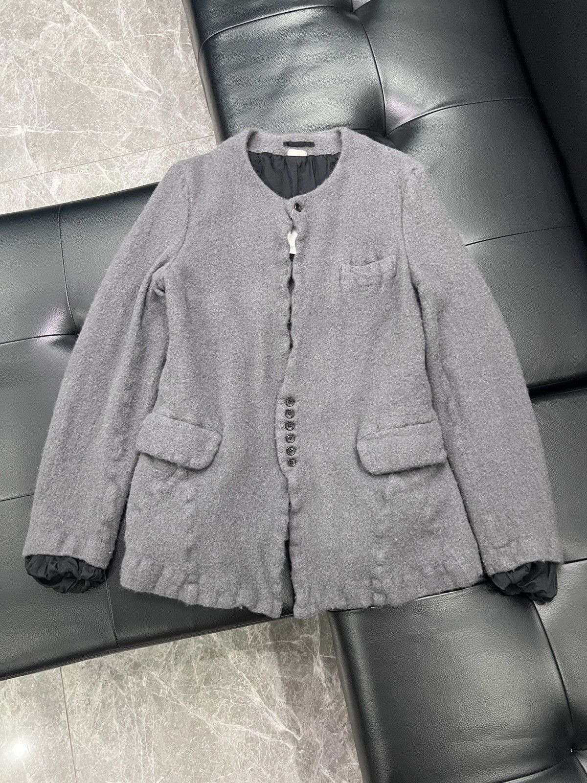 Comme des Garcons Homme Plus Comme des Garçons Homme Plus FW22 Runway Felted Pleated Butt Size 42L - 2 Thumbnail