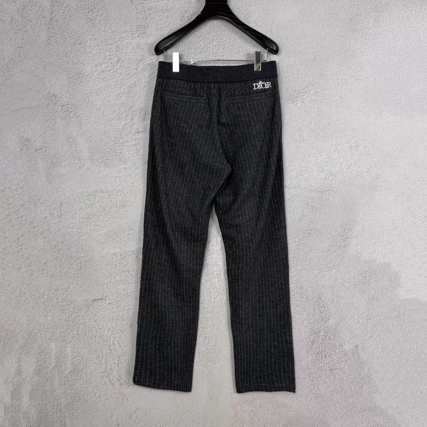 Dior DIOR Pin Wool Stripe S New Trousers Size 26" / US 2 / IT 38 - 2 Thumbnail