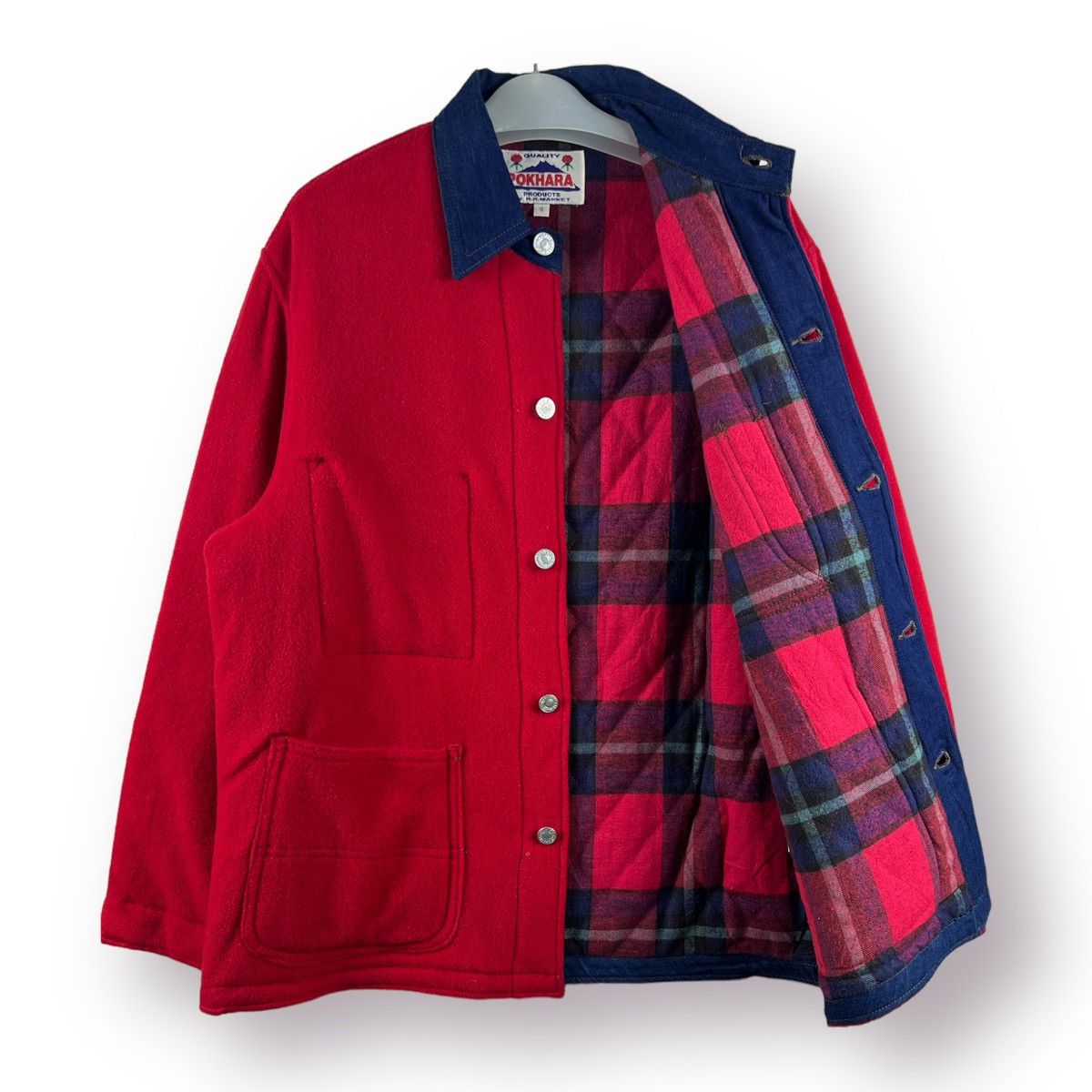 Blue Blue Japan 🔥 POKHARA by H.R. MARKET WOOL CHORE JACKET - S Size US S / EU 44-46 / 1 - 8 Thumbnail