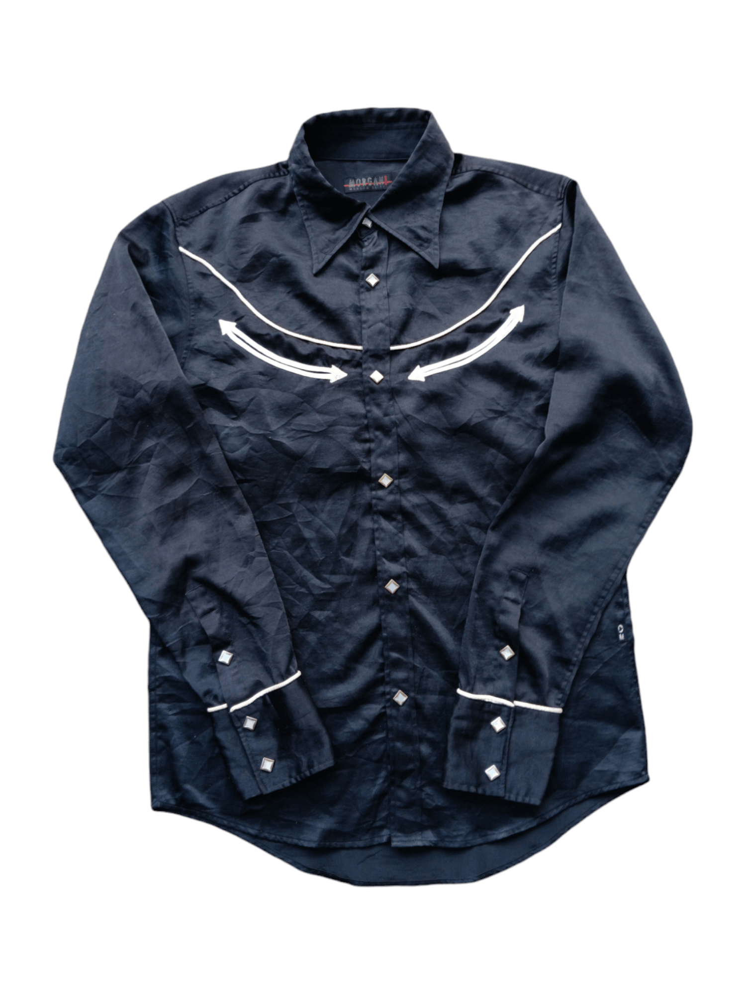 Japanese Brand × Morgan Homme Morgan homme rokabily western silk shirt Size US M / EU 48-50 / 2 - 3 Thumbnail