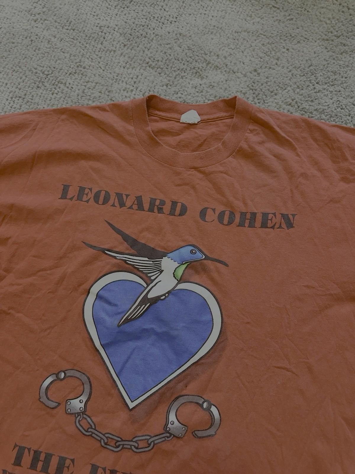 Band Tees 1993 Leonard Cohen The Future Tour Front TShirt Size US XL / EU 56 / 4 - 3 Thumbnail
