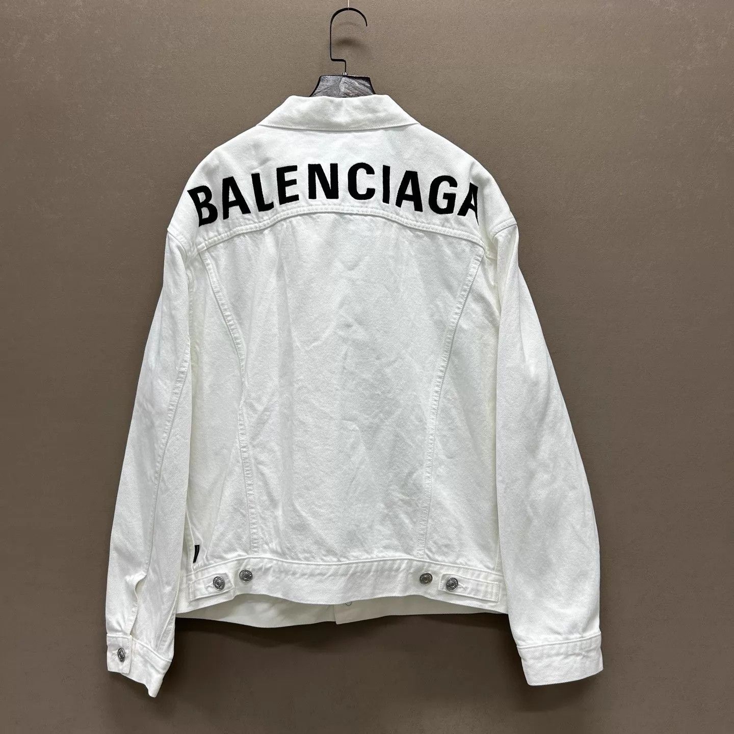 Balenciaga Balenciaga Denim Jacket Back Logo Stitch 99 New 44 Size US S / EU 44-46 / 1 - 2 Thumbnail
