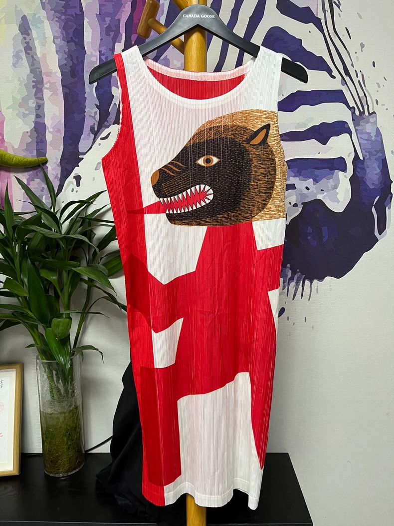 Issey Miyake Issey Miyake Animal pattern pleated skirt Size M / US 6-8 / IT 42-44 - 1 Thumbnail