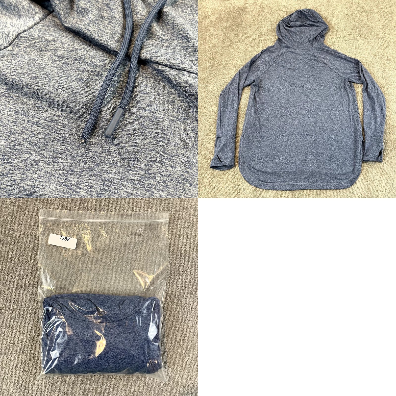 Athleta ATHLETA Jacket Womens Large Uptempo Hoodie Sweatshirt Running Blue Comfort Soft Womens Size L / US 10 / IT 46 - 8 Thumbnail