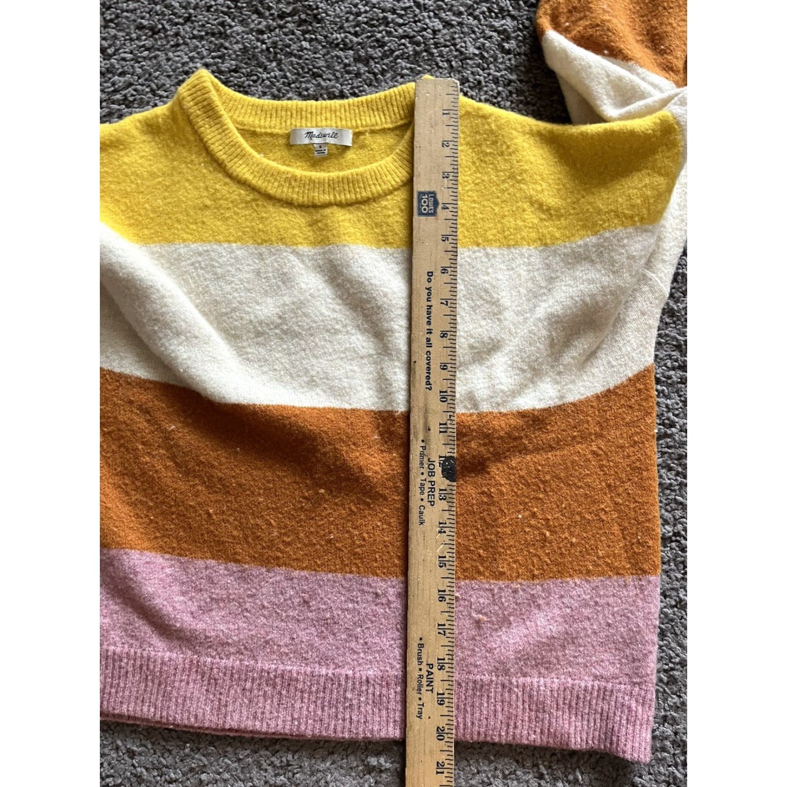 Madewell Madewell Womens Crofton Stripe Pullover Sweater Sz S Wool Alpaca Blend Size S / US 4 / IT 40 - 6 Thumbnail