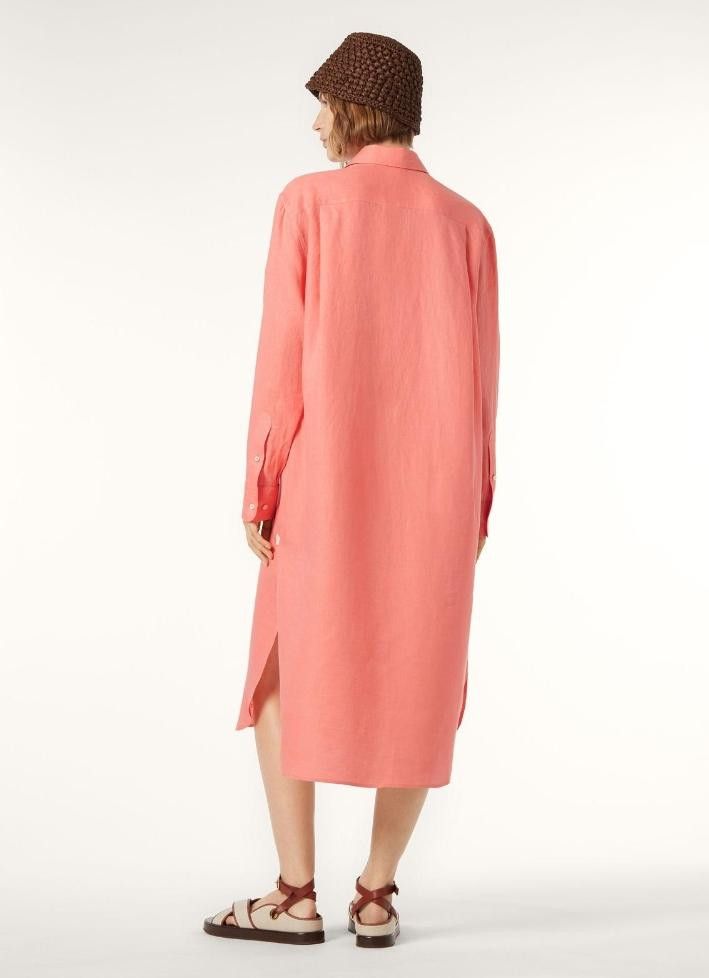 Loro Piana o1srvl11e0526 FAP3840 Lora Dress in Peach Candle Size XS / US 0-2 / IT 36-38 - 5 Thumbnail