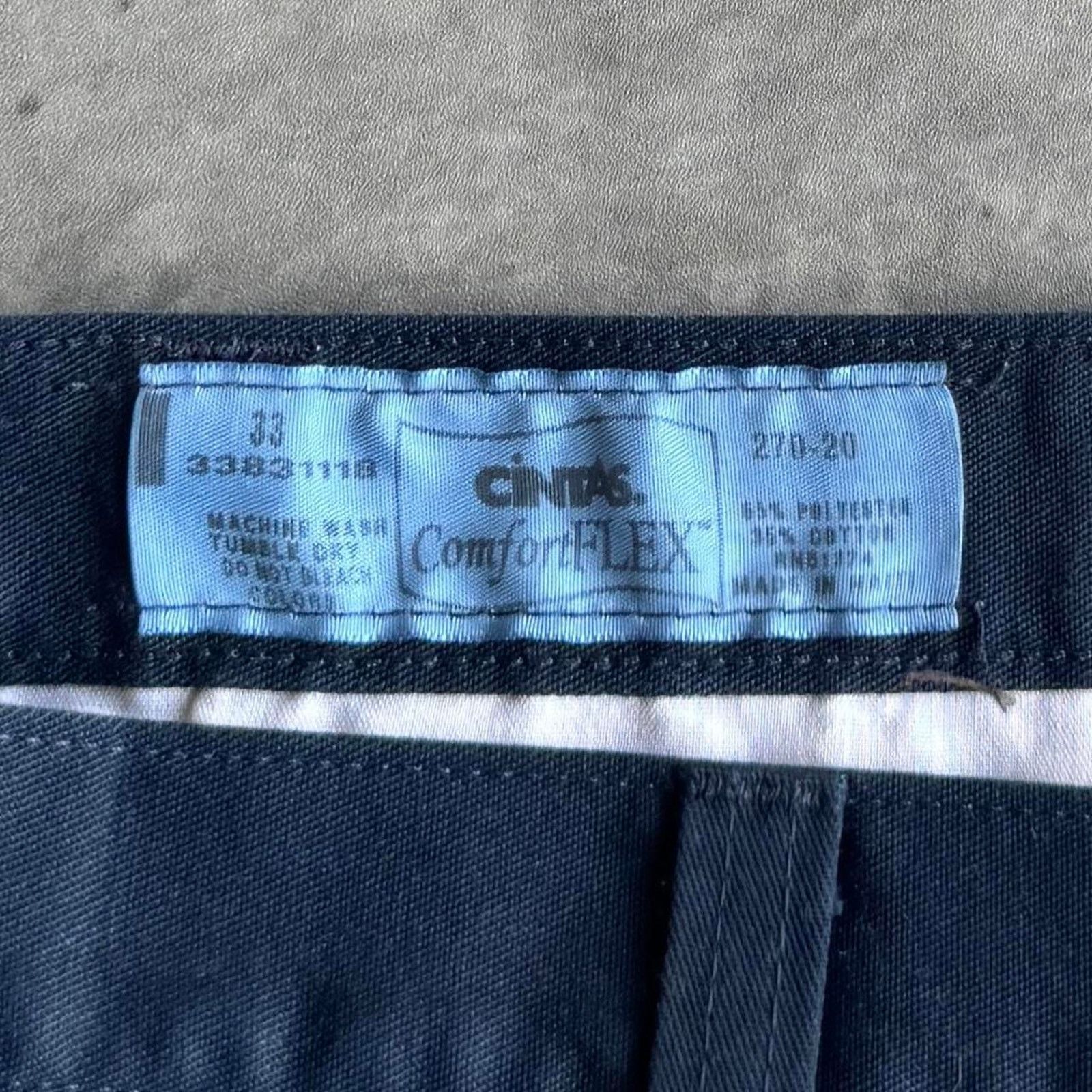 Carhartt × Cintas × Vintage Vintage Y2K Carhartt Style Navy Blue Cargo Workwear Pants Size US 33 - 3 Thumbnail