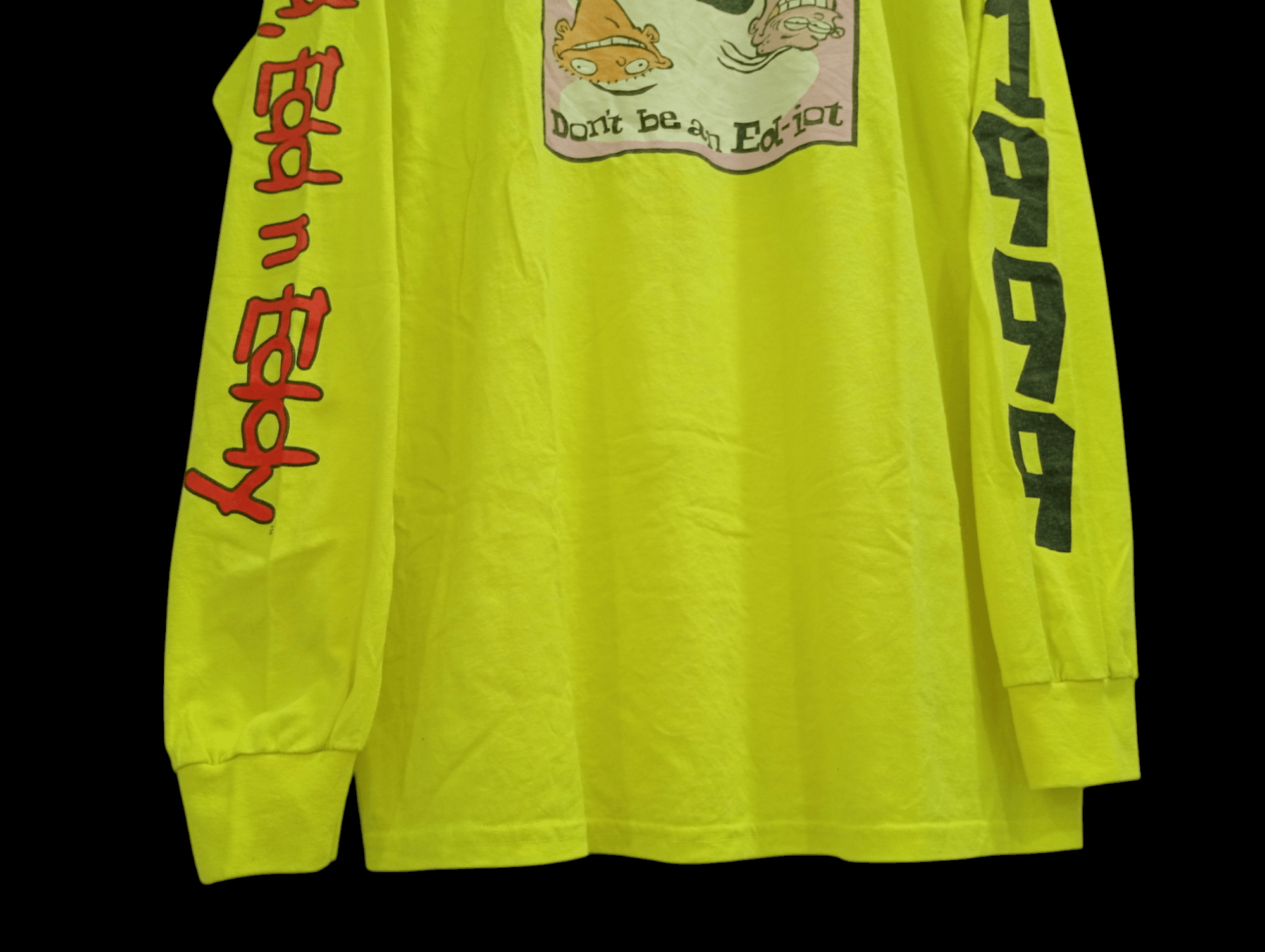 Cartoon Network × Vintage 🔥🔥Ed,Edd N Eddy Don't Be An Ed-iot LS T-Shirt Size US L / EU 52-54 / 3 - 15 Thumbnail