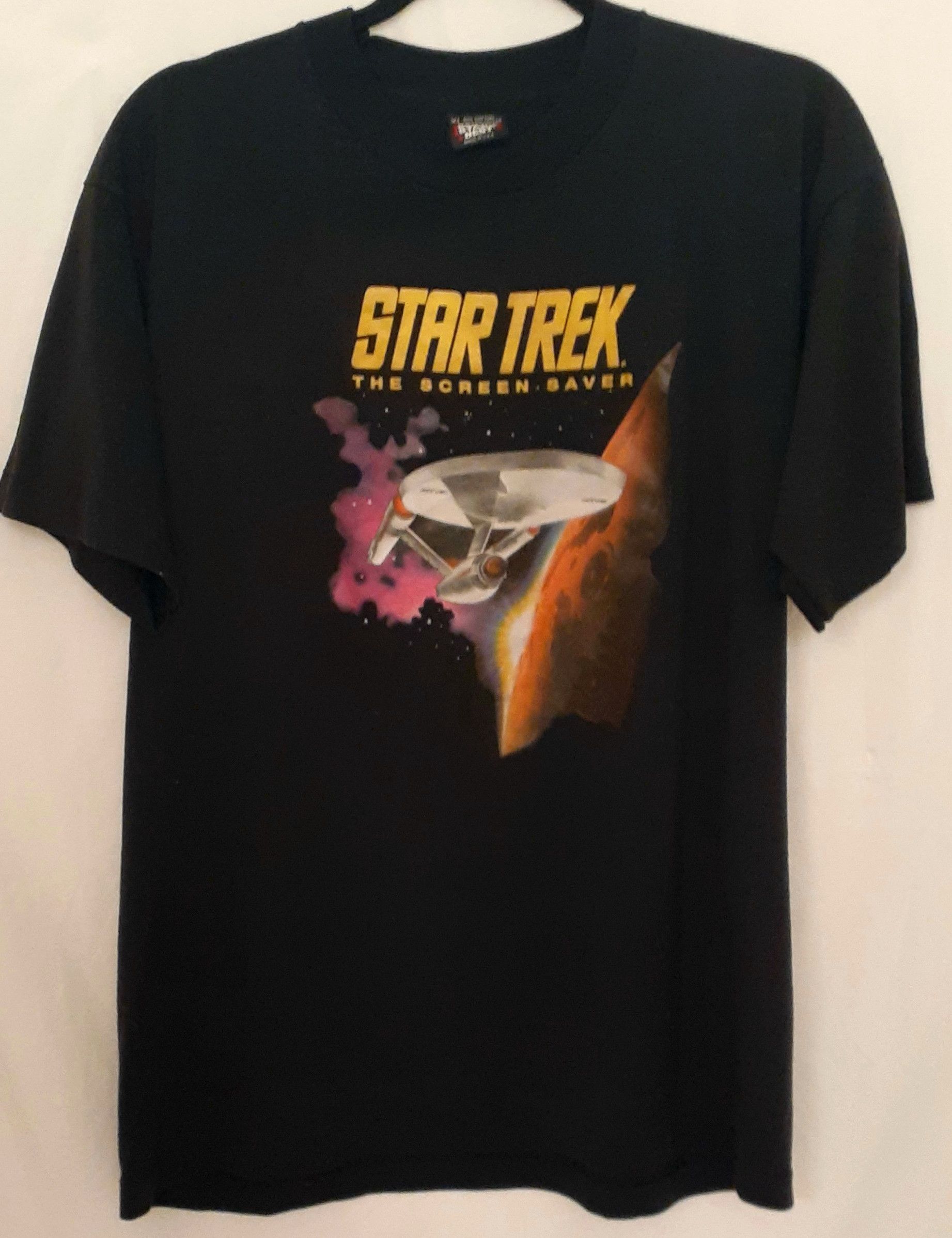 image of Screen Stars Star Trek Tee in Black, Men's (Size XL)