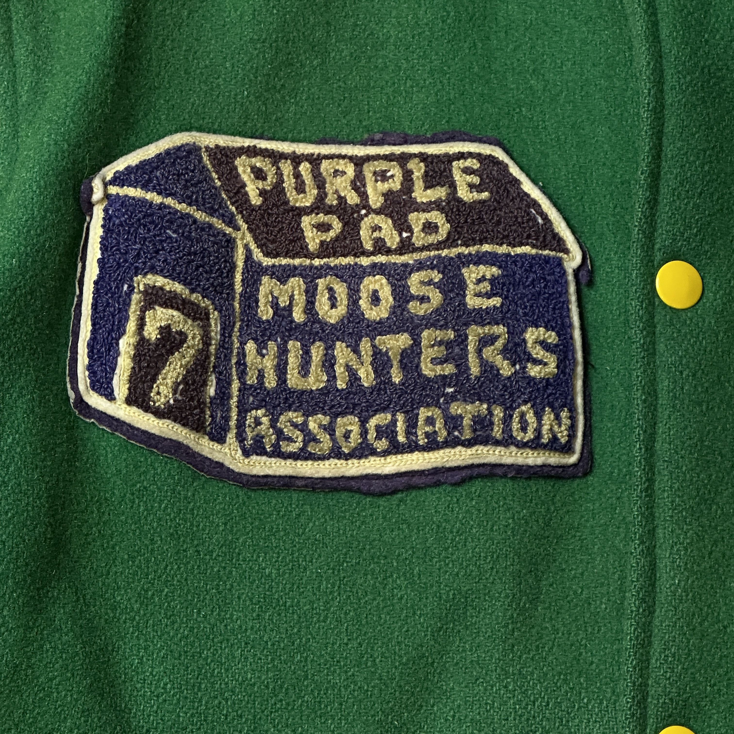 Other 1970s - Seven Oaks Game & Fish Moose Hunters Association Wool Varsity Jacket Size M Size US M / EU 48-50 / 2 - 2 Thumbnail