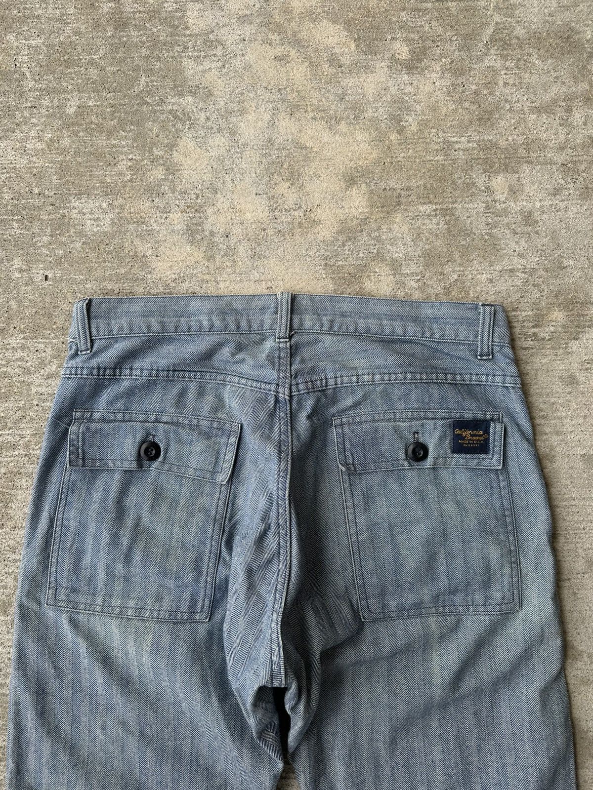 Vintage 1970s Vintage Hickory Pinstripe Cargo Bush Pants Size US 32 / EU 48 - 9 Thumbnail