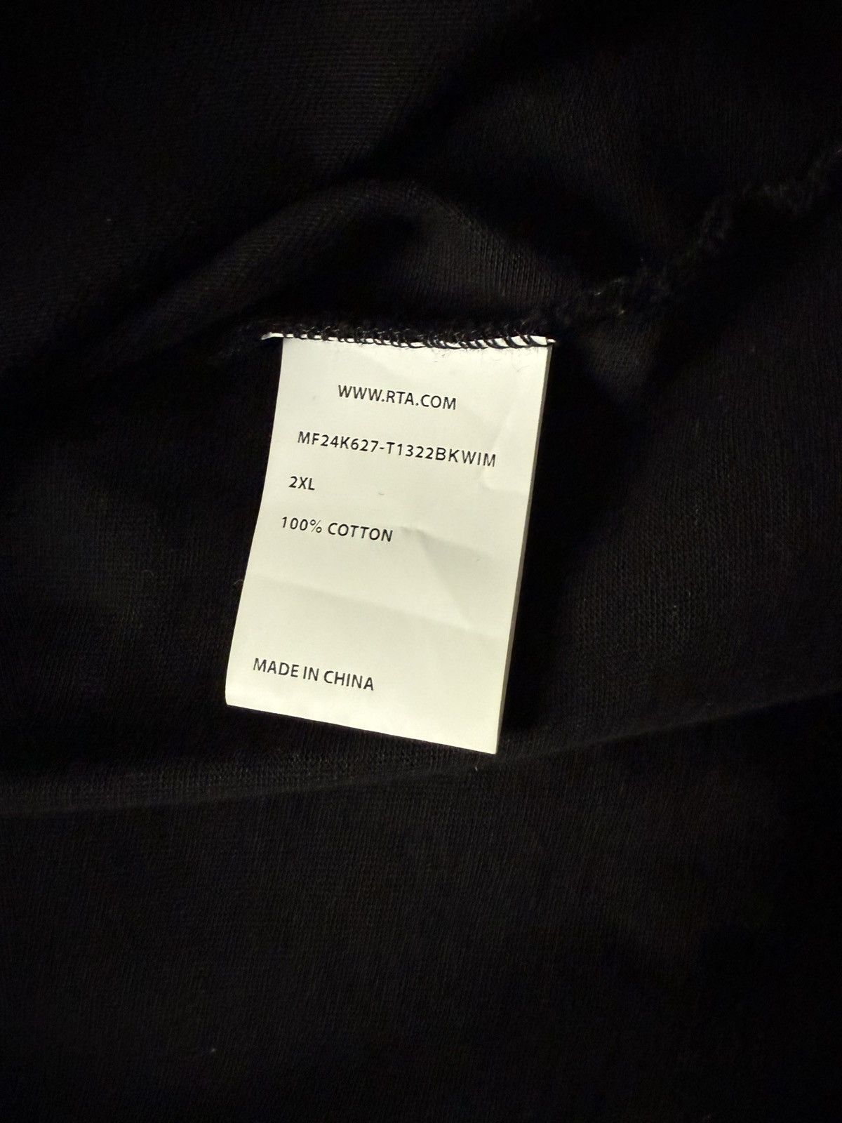 Rta RTA Where Is My Mind Black Tee Size US XXL / EU 58 / 5 - 4 Thumbnail
