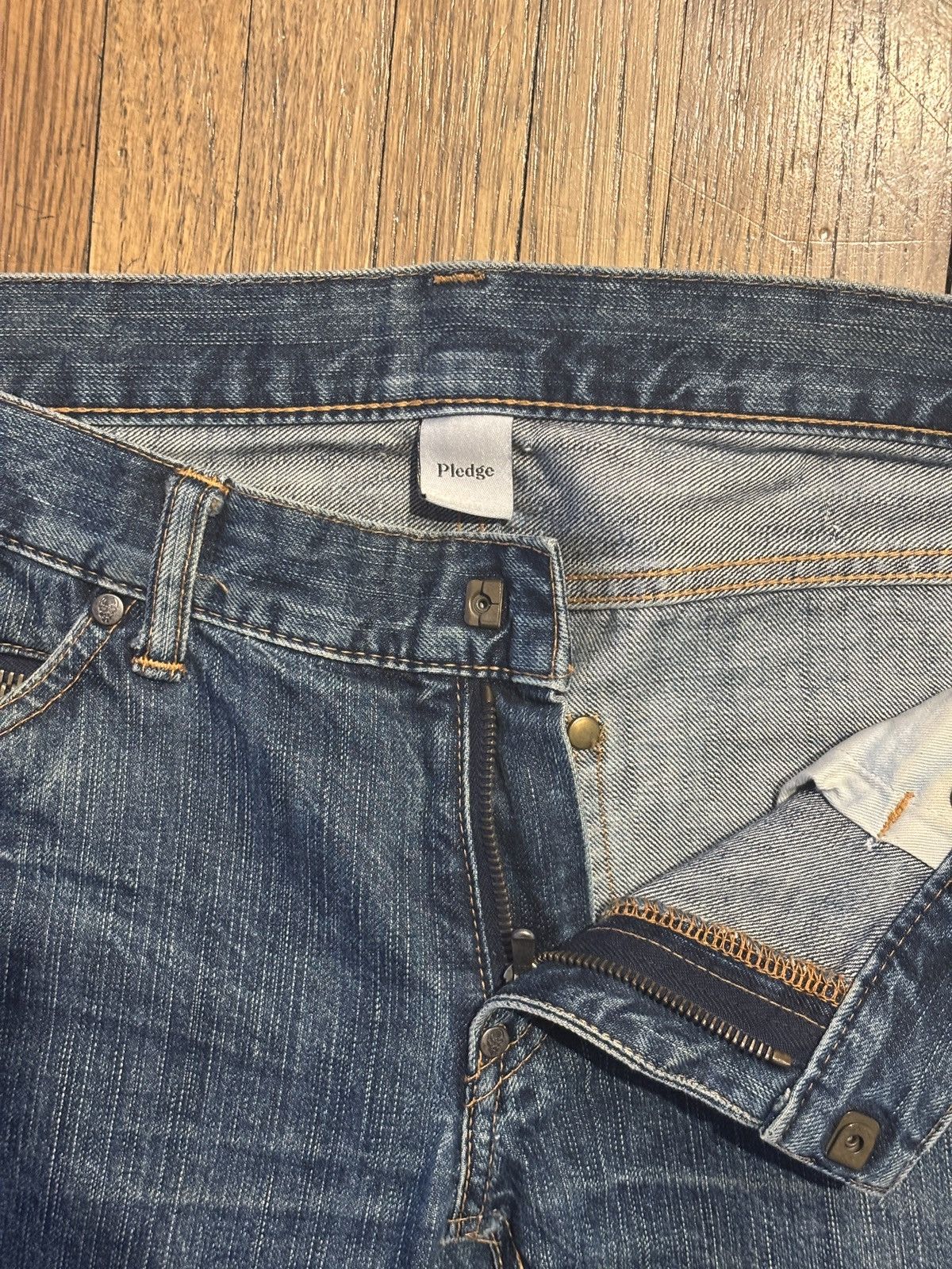 Pledge Pledge MIJ low rise skinny denim jeans sz 48 Size US 32 / EU 48 - 3 Thumbnail