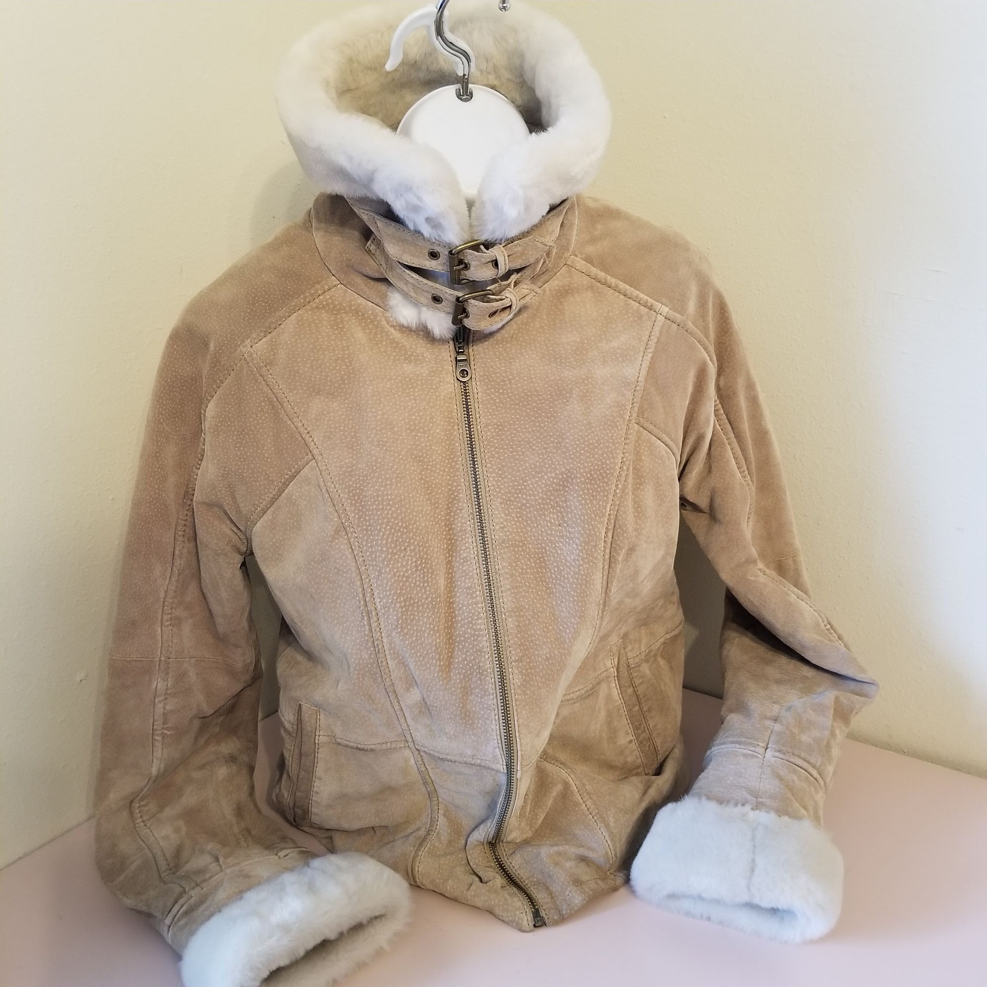 Wilsons Leather Wilsons Leather S Tan Zip Up Bomber Jacket Coat Penny Lane A Size S / US 4 / IT 40 - 4 Thumbnail
