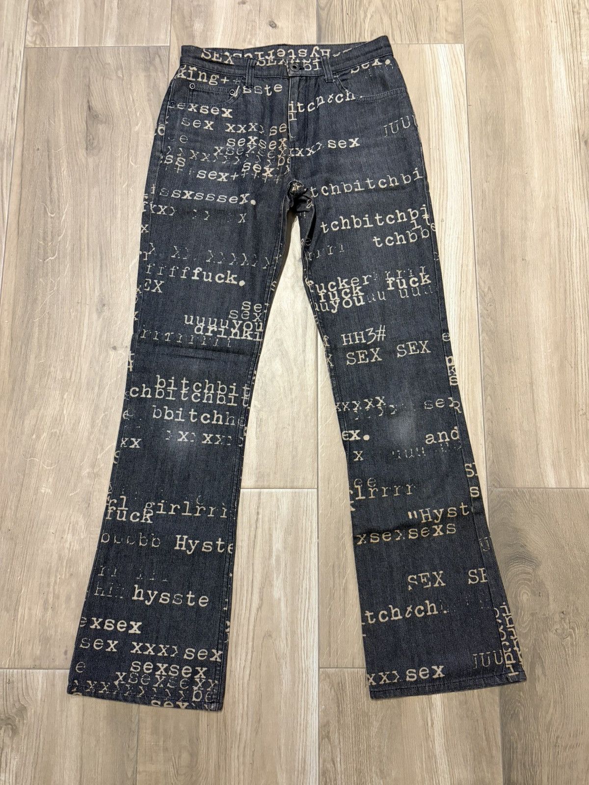 Hysteric Glamour Hysteric Glamour ss99 “Typewriter” Flare Denim