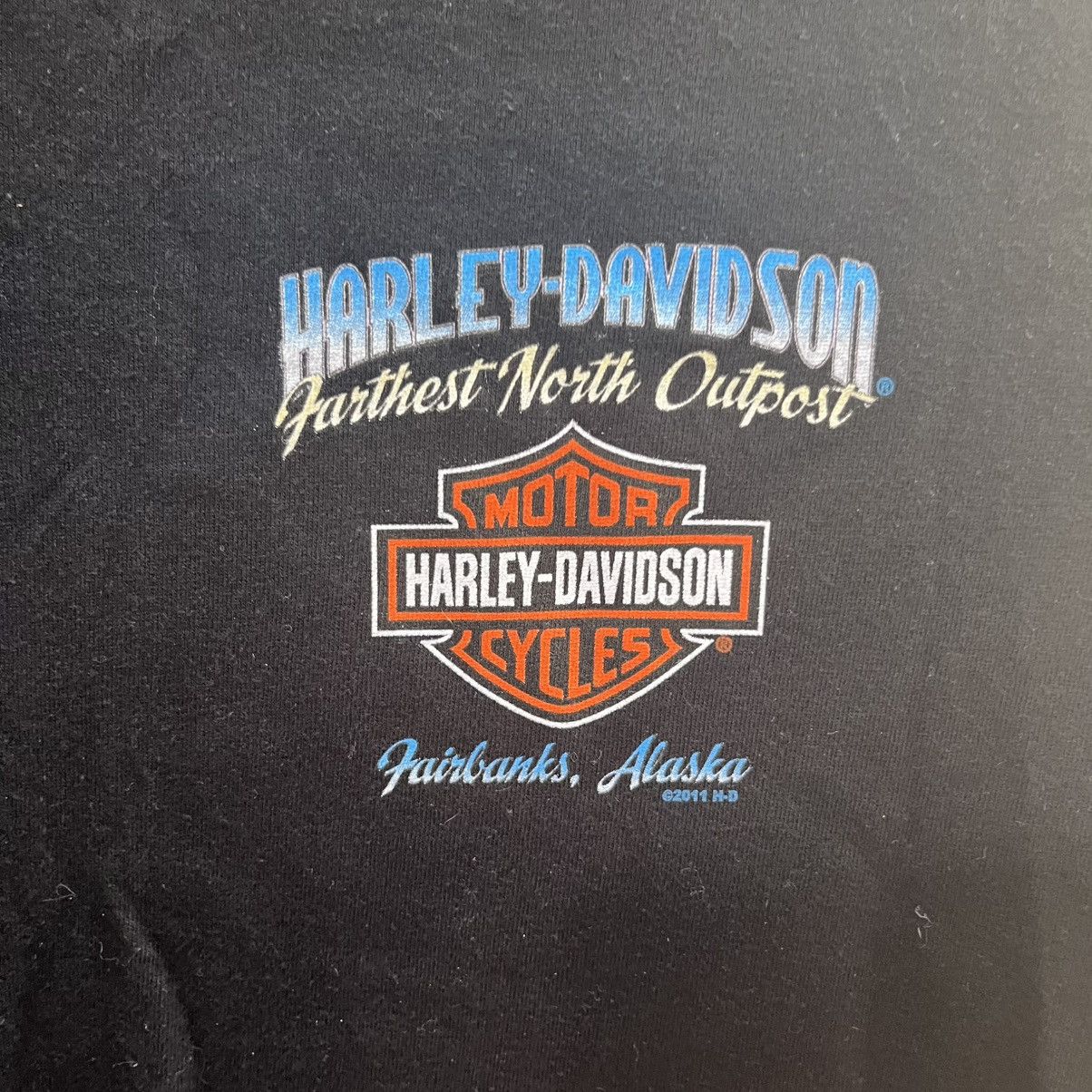 Harley Davidson Harley Davidson Black T Shirt Men's L Farthest North Outpost Size US L / EU 52-54 / 3 - 4 Thumbnail