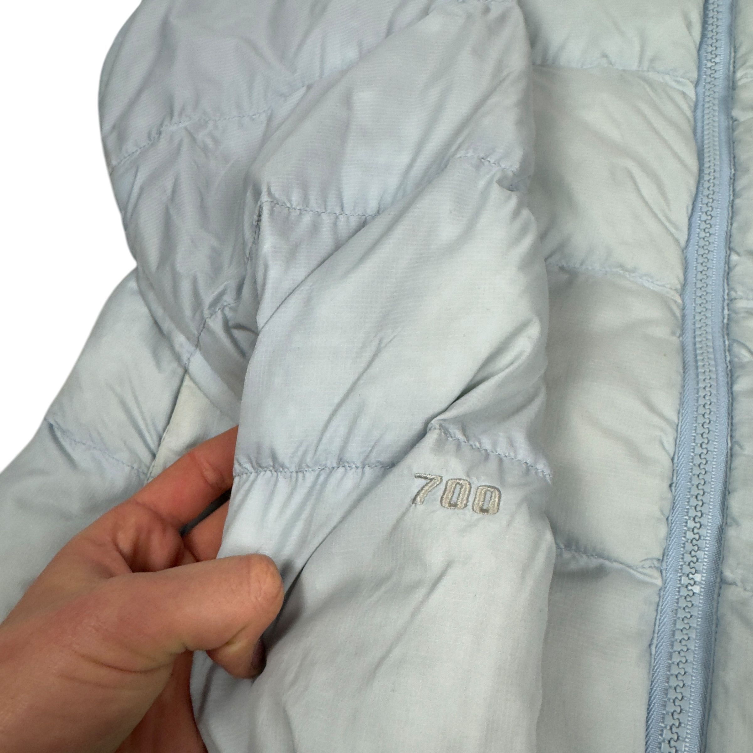 The North Face × Vintage The North Face 700 Women's Blue Full Zip Puffer Jacket Small Size S / US 4 / IT 40 - 8 Thumbnail