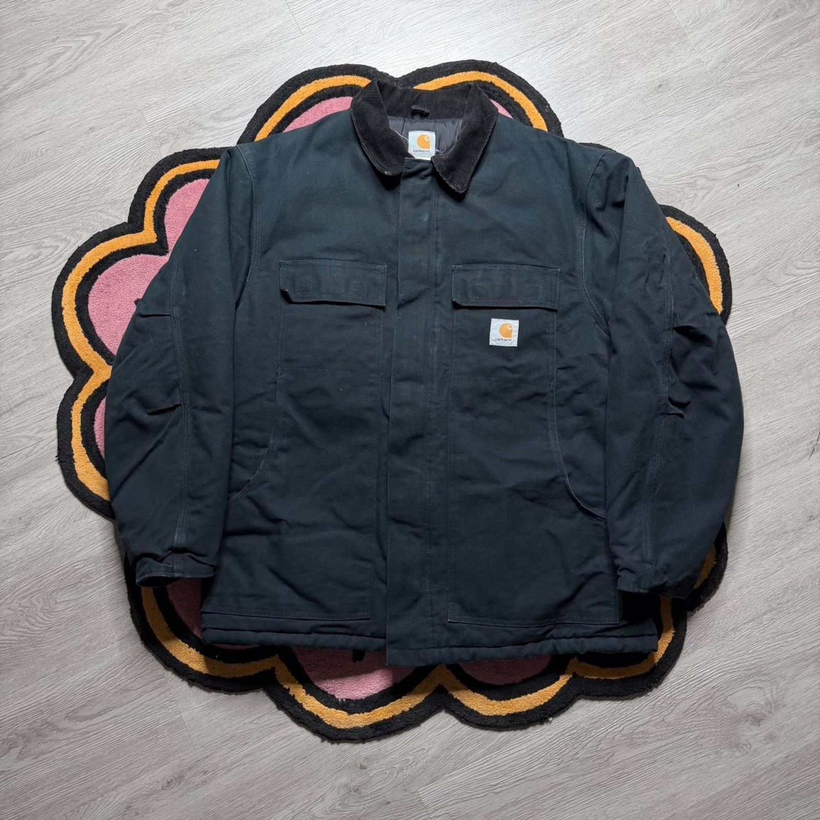 Carhartt × Vintage Vintage Y2K Carhartt Quilt Lined Duck Canvas Work Jacket Size US L / EU 52-54 / 3 - 1 Thumbnail