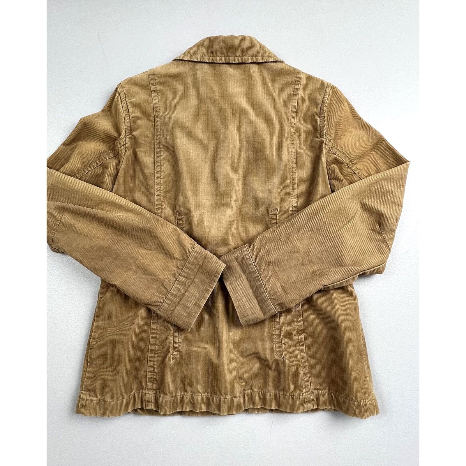Esprit Esprit Jacket Womens L Brown Corduroy Button Front Utility Pockets Lined Size L / US 10 / IT 46 - 2 Thumbnail