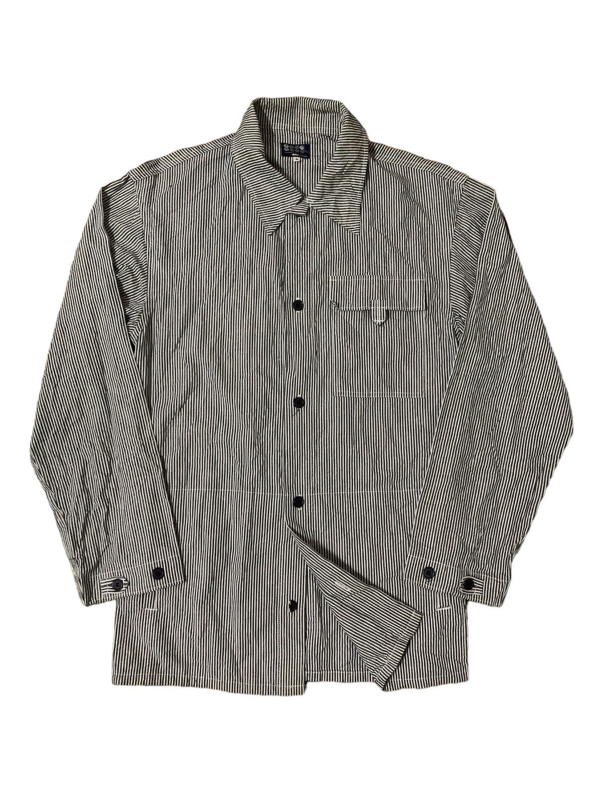 Takeo Kikuchi Vtg Japanese Takeo Kikuchi Hickory Stripe Button Shirt Size US M / EU 48-50 / 2 - 1 Thumbnail
