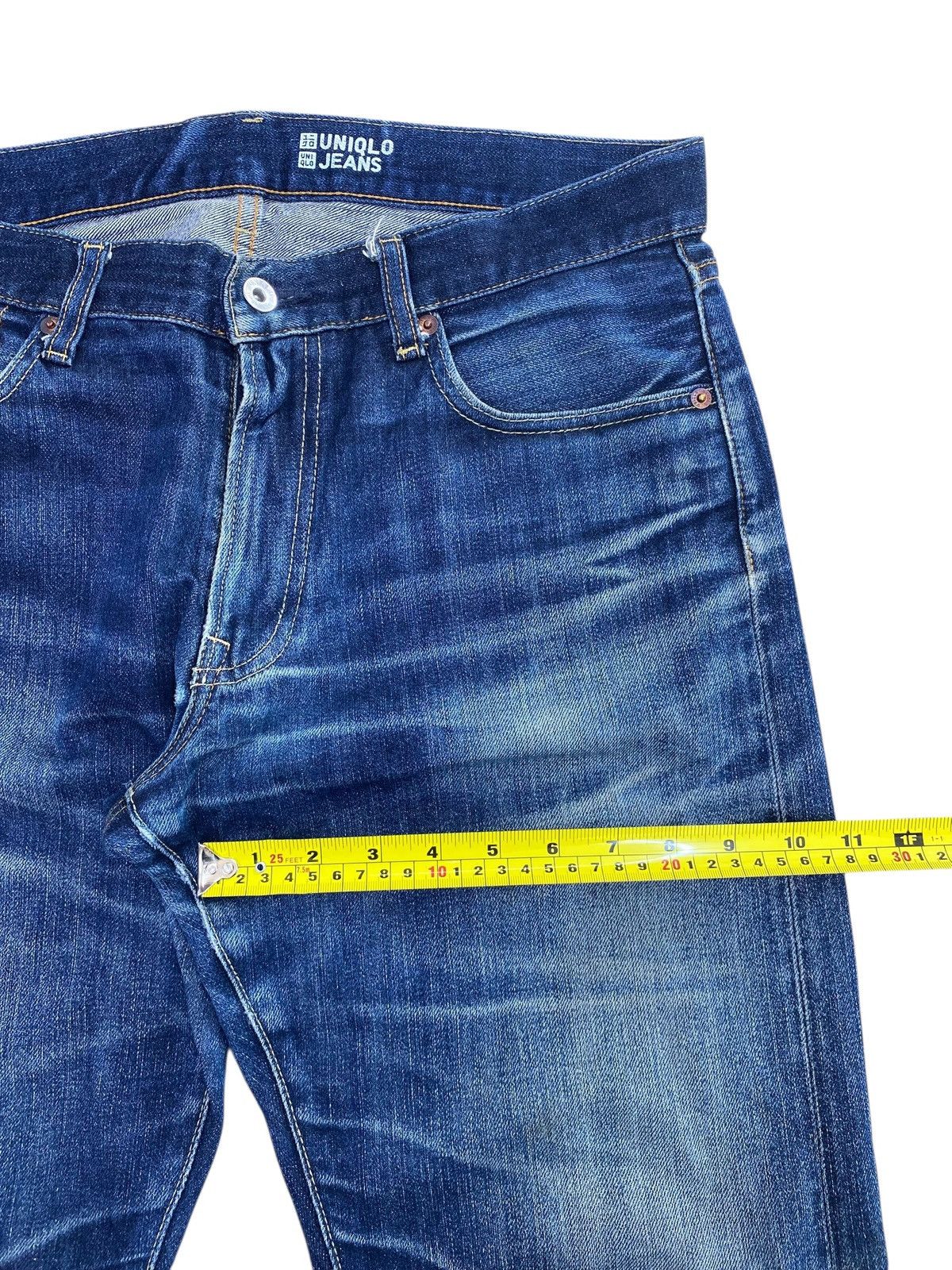 Uniqlo Uniqlo X Selvage Whiskers Style Straight Cut Jean Size US 33 - 8 Thumbnail