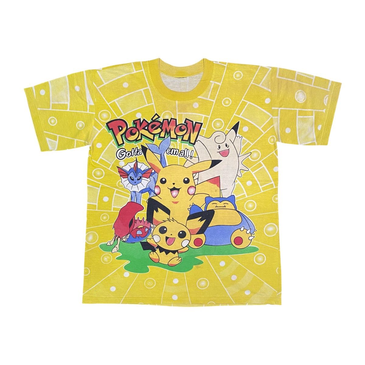 Vintage Vintage 90’s Pokemon Alloverprint T Shirt Bootleg Size US L / EU 52-54 / 3 - 1 Thumbnail