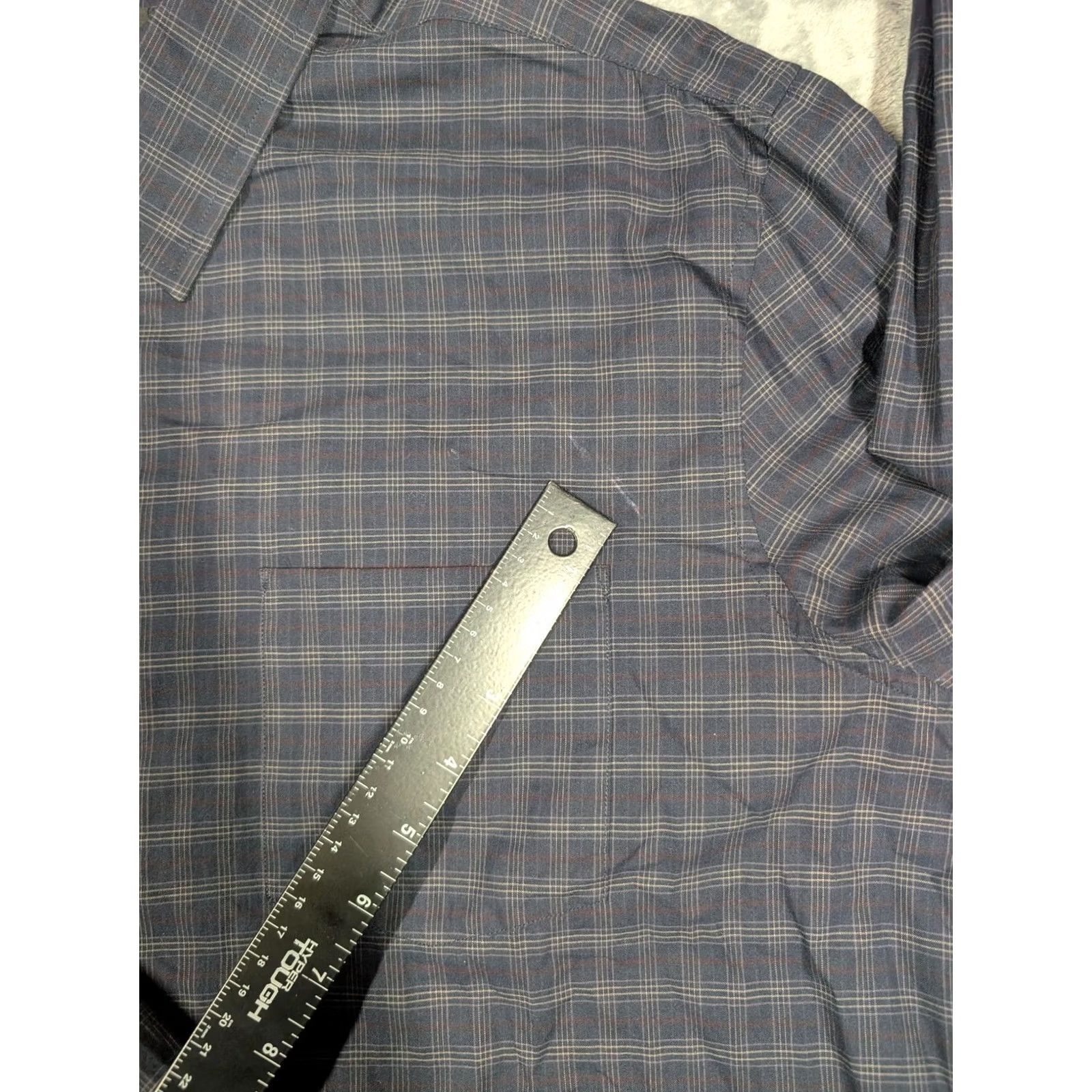 John Varvatos VINTAGE? No — John Varvatos U.S.A. Shirt Mens 2XL Blue Plaid Long Sleeve Button Up Casual Shirt Size US XXL / EU 58 / 5 - 5 Thumbnail