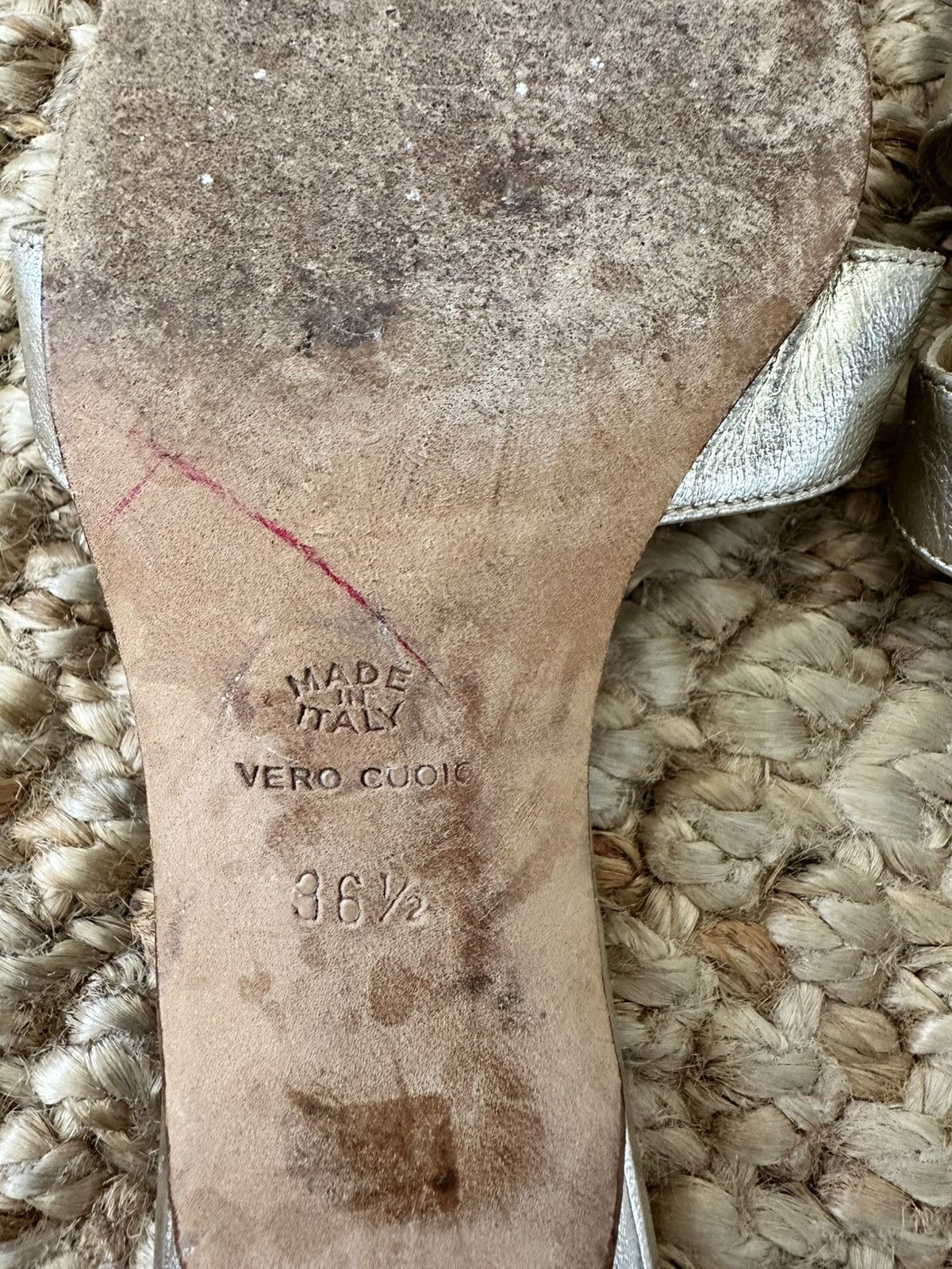 Other VERO CUOIO GOLD LEATHER WOMENS KITTEN HEEL SANDAL SIZE 36.5 Size US 6.5 / IT 36.5 - 5 Thumbnail