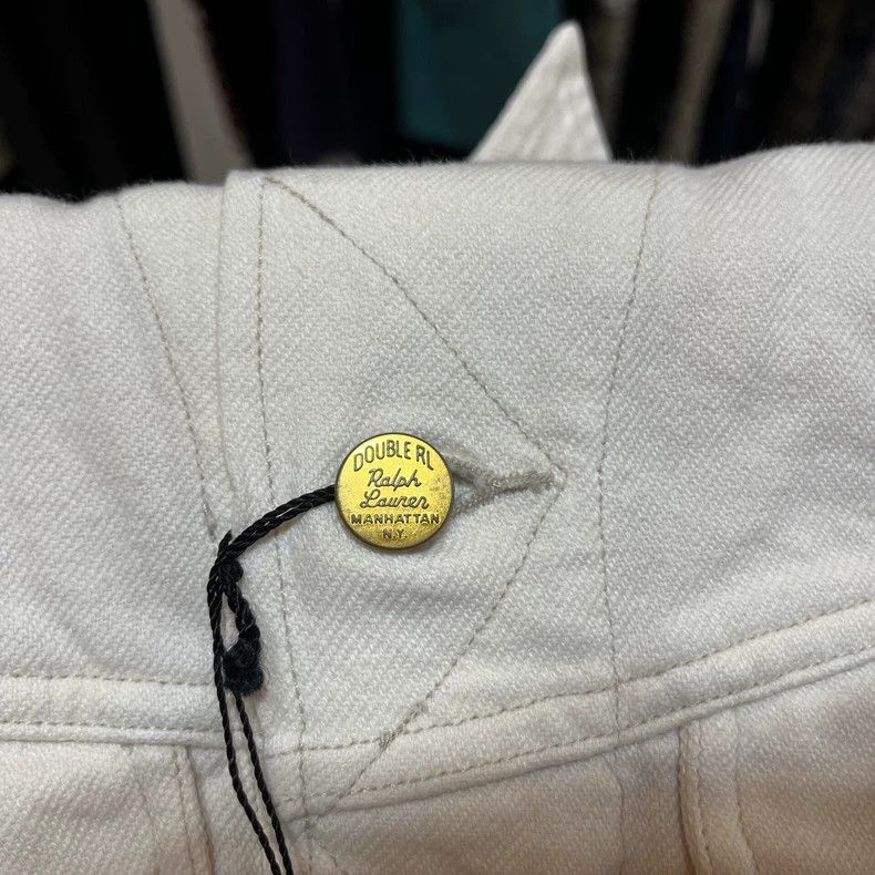 RRL Ralph Lauren RRL Ralph Lauren Retro ethnic style milky white denim jack Size US S / EU 44-46 / 1 - 4 Thumbnail