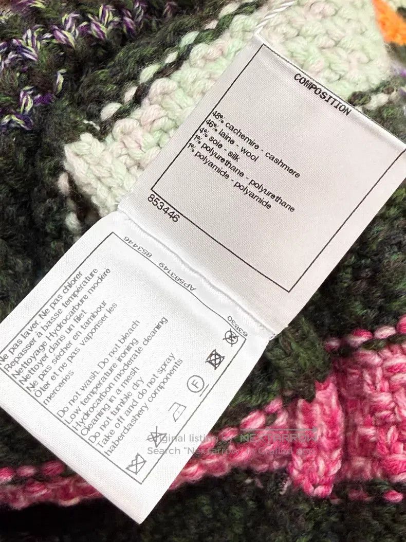 Chanel Chanel Knitted cardigan jacket with colorful striped glaze Size XXS / US 00 / IT 34 - 9 Thumbnail