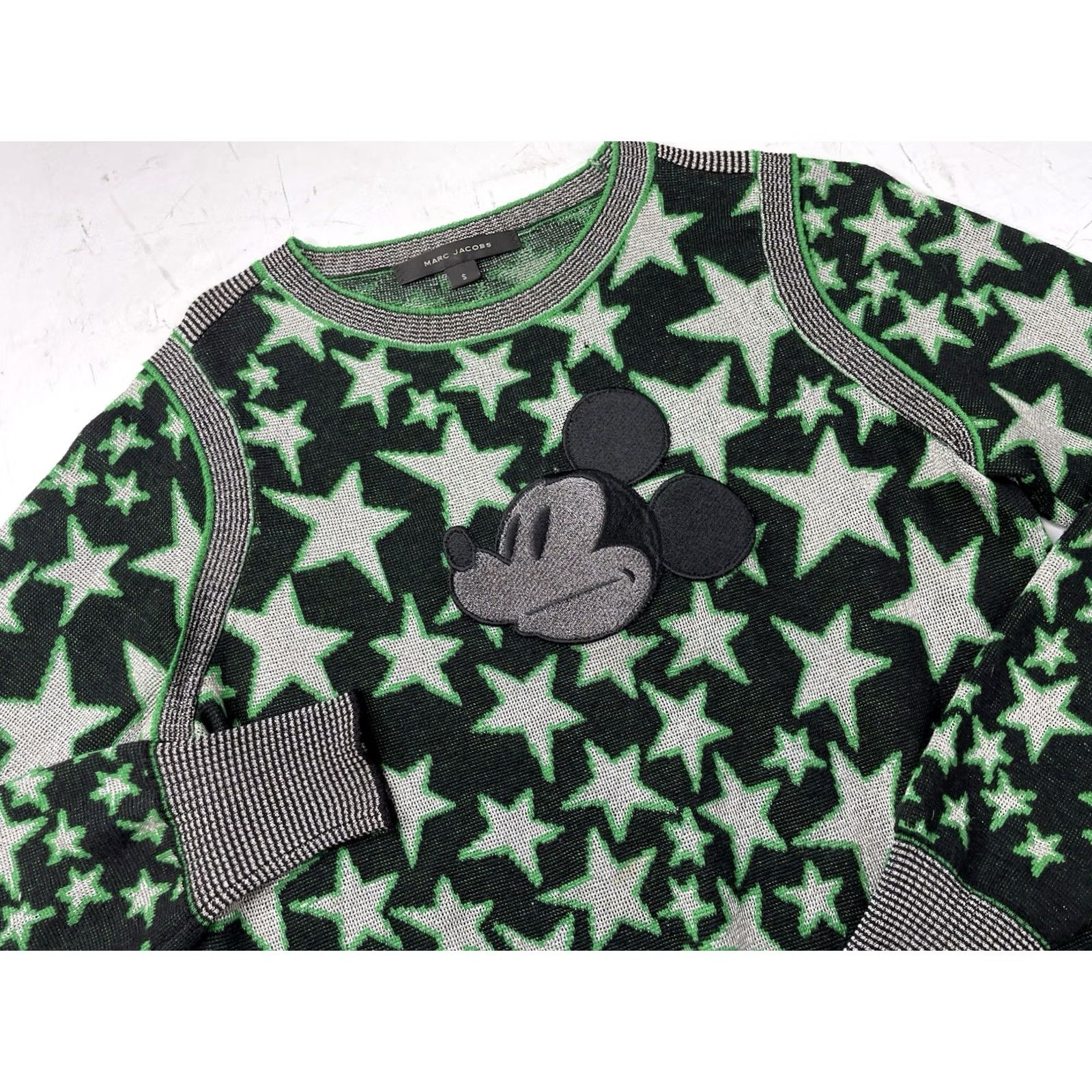 Marc Jacobs Marc Jacobs Sweater Womens Size S Regular Pullover Wool Mickey Mouse Stars Multicolor Sweatshirt Size S / US 4 / IT 40 - 7 Thumbnail