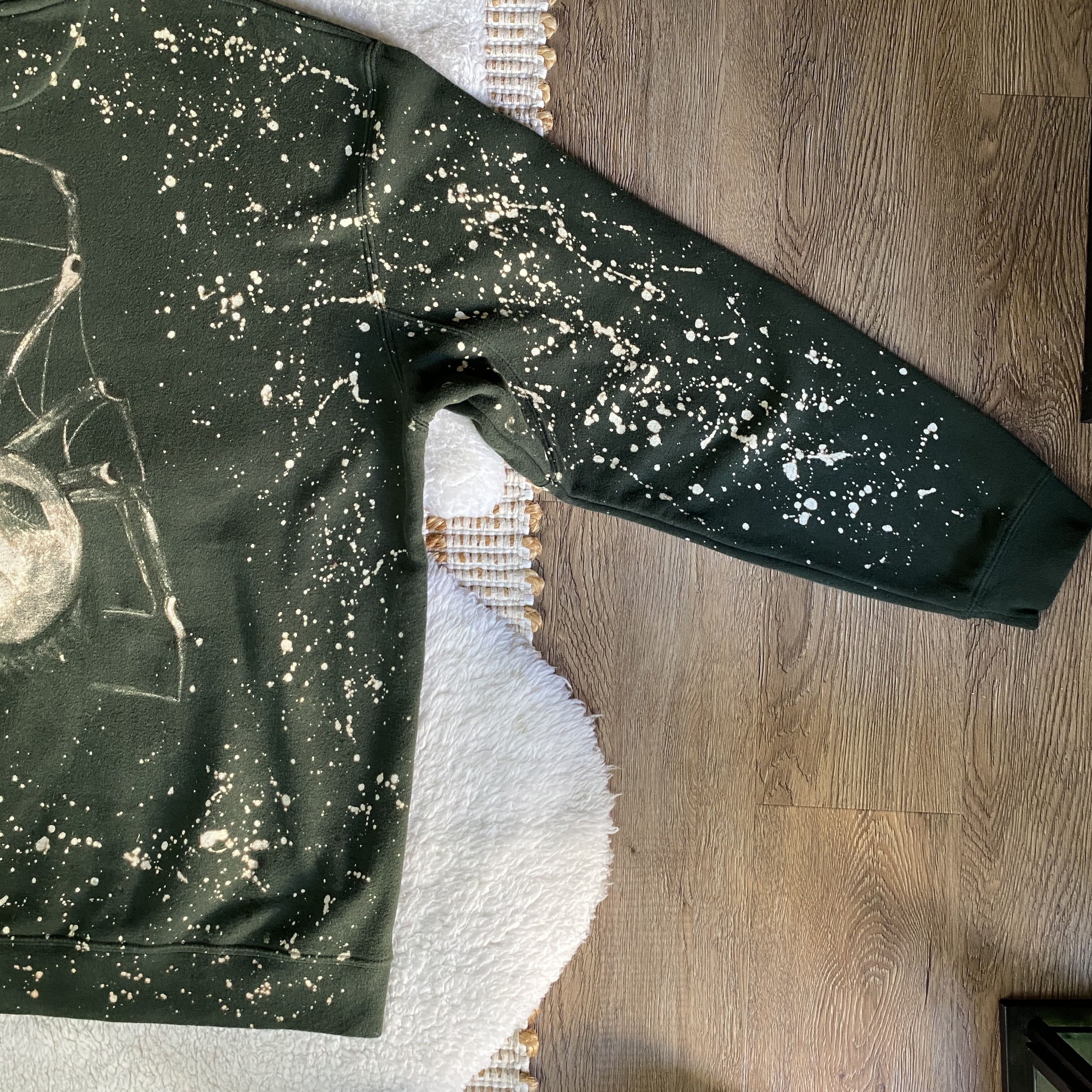 Croft & Barrow Handmade Reworked Croft & Barrow Bleach Dyed Sweatshirt Size US XL / EU 56 / 4 - 2 Thumbnail